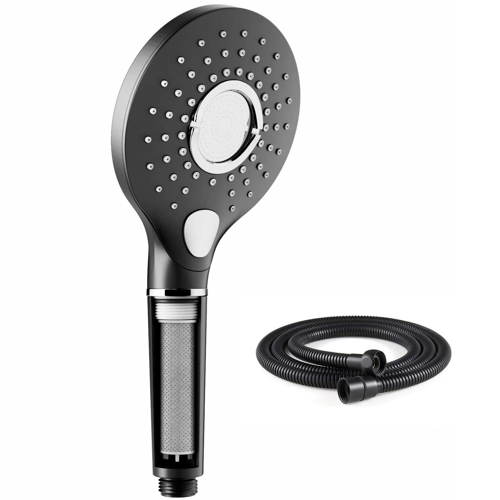 Rainsworth Handbrause mit Filter, 3 Strahlarten Filtrieren Handbrause Kalkfilter