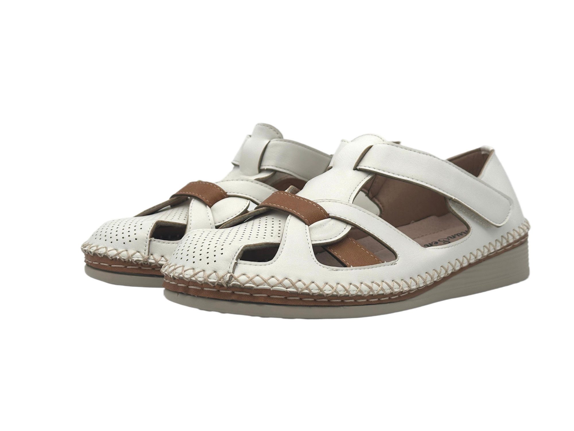 Nowaland Halboffene Damen Sandalen mit stabiler Passform und Komfortsohle Sandale Atmungsaktiv, stabiler Halt, weich und flexibel