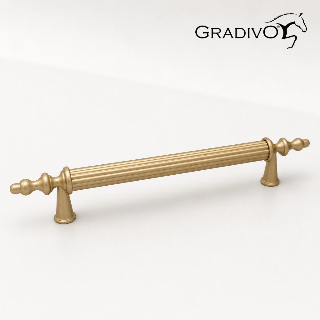 Gradivo Möbelgriff Schrankgriff Bügelgriff 916 - Matt-Gold, 96 mm