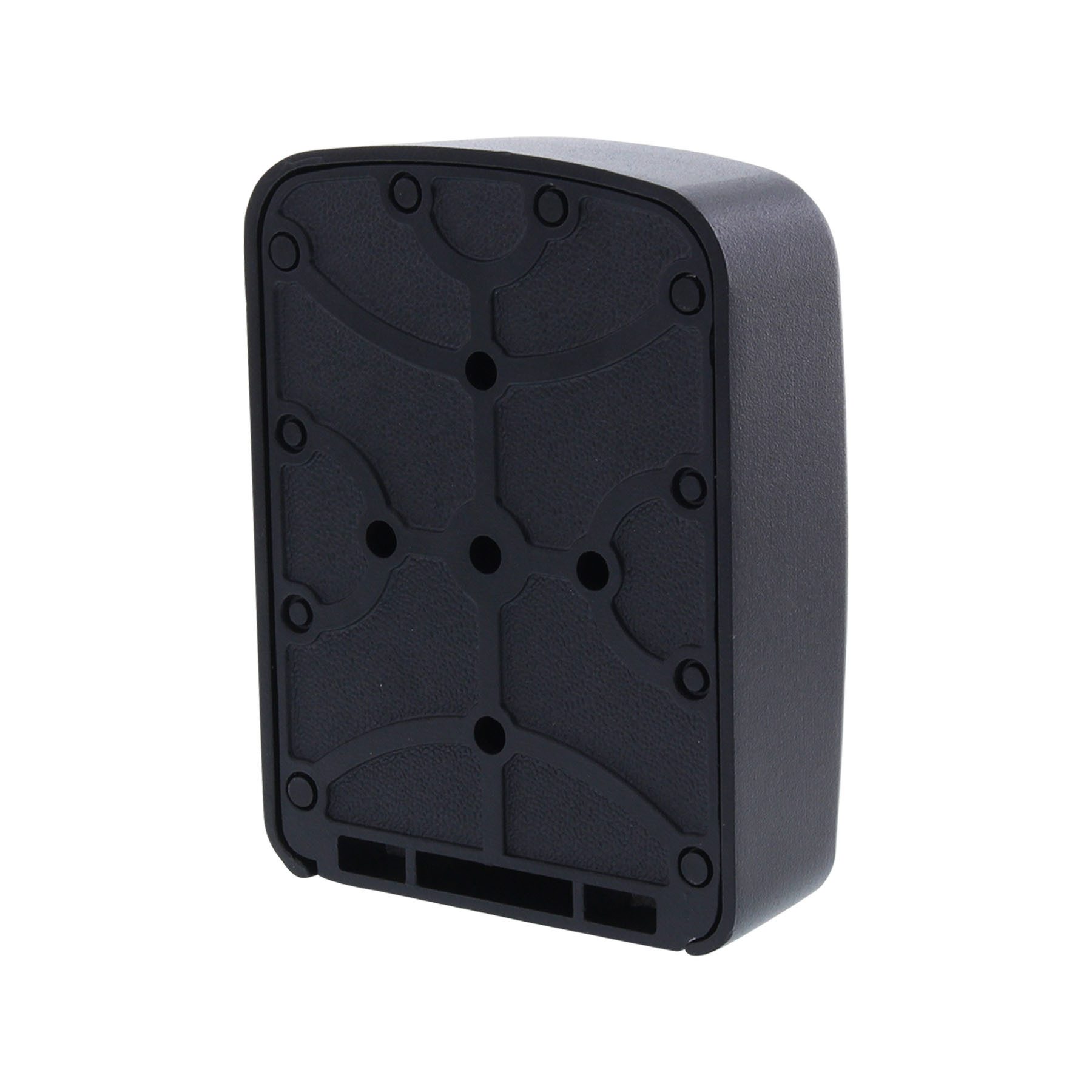 ToniTec Schlüsseltresor Schlüsseltresor aus Aluminium mit 4-stelligem Zahlencode – Schwarz (zur Wandmontage, 1-St), 120 mm x 90 mm x 40 mm