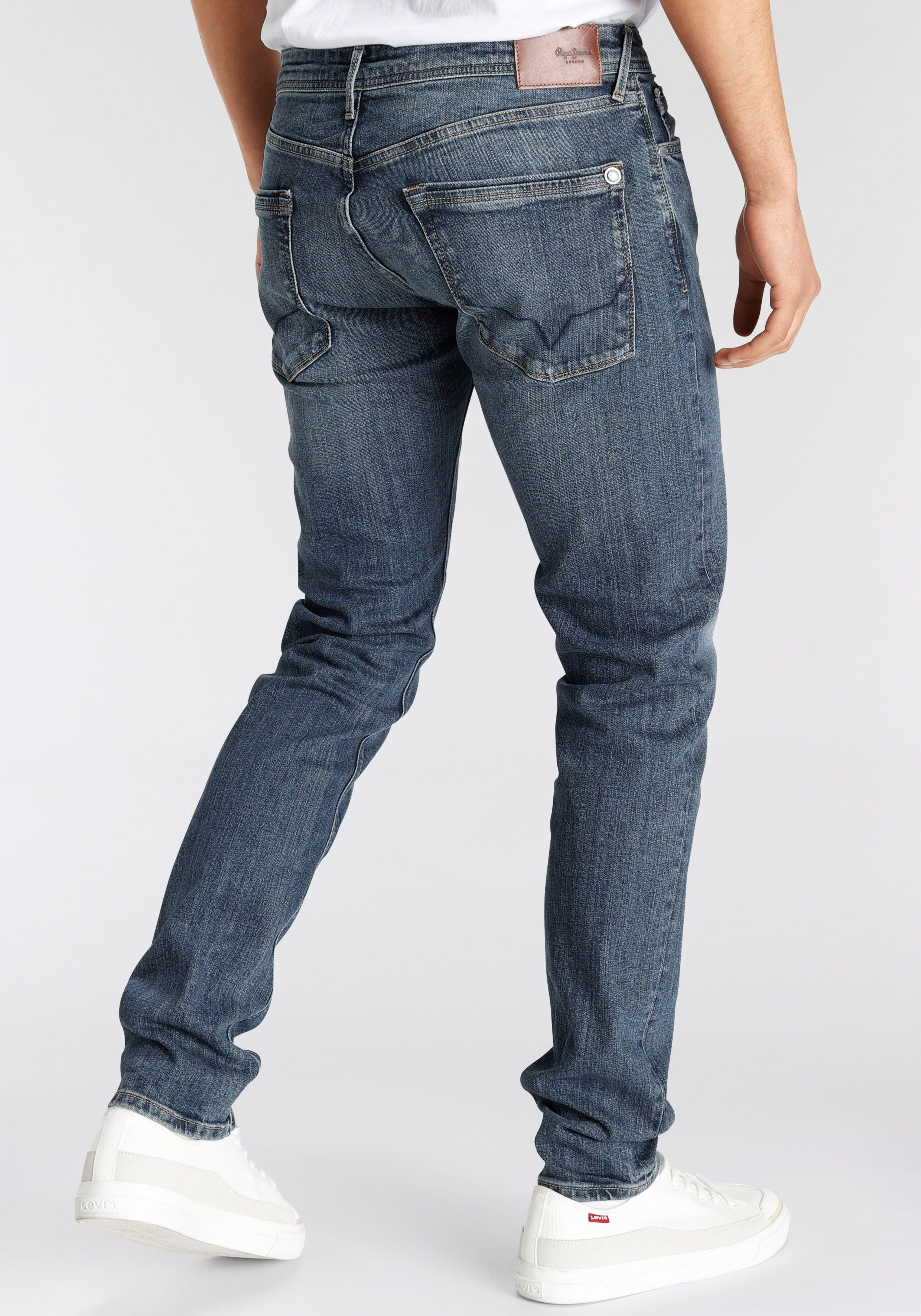 Stanley Tapered-fit-Jeans Jeans dark blue Pepe
