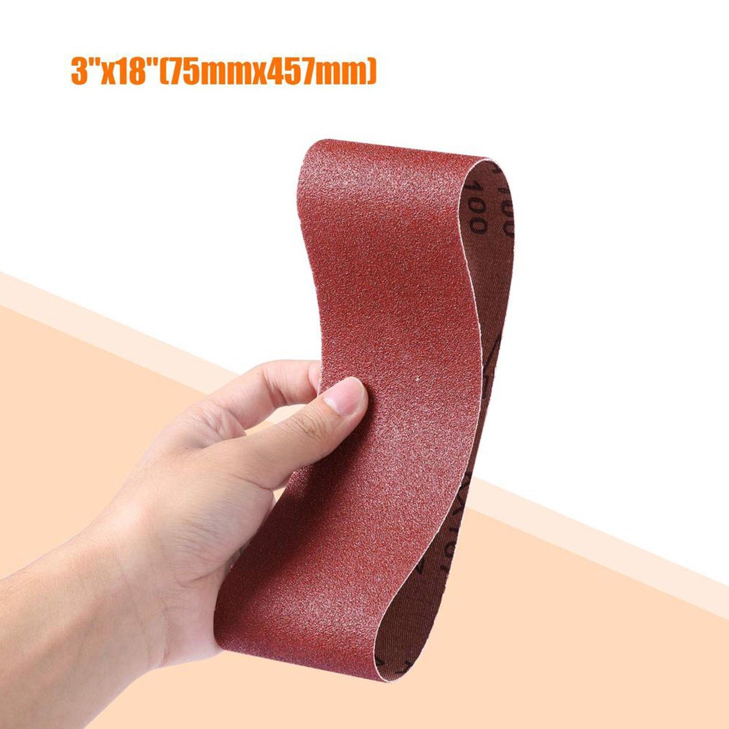 TACKLIFE Schleifpapier, Schleifband 3×18 Zoll, 10 Pack