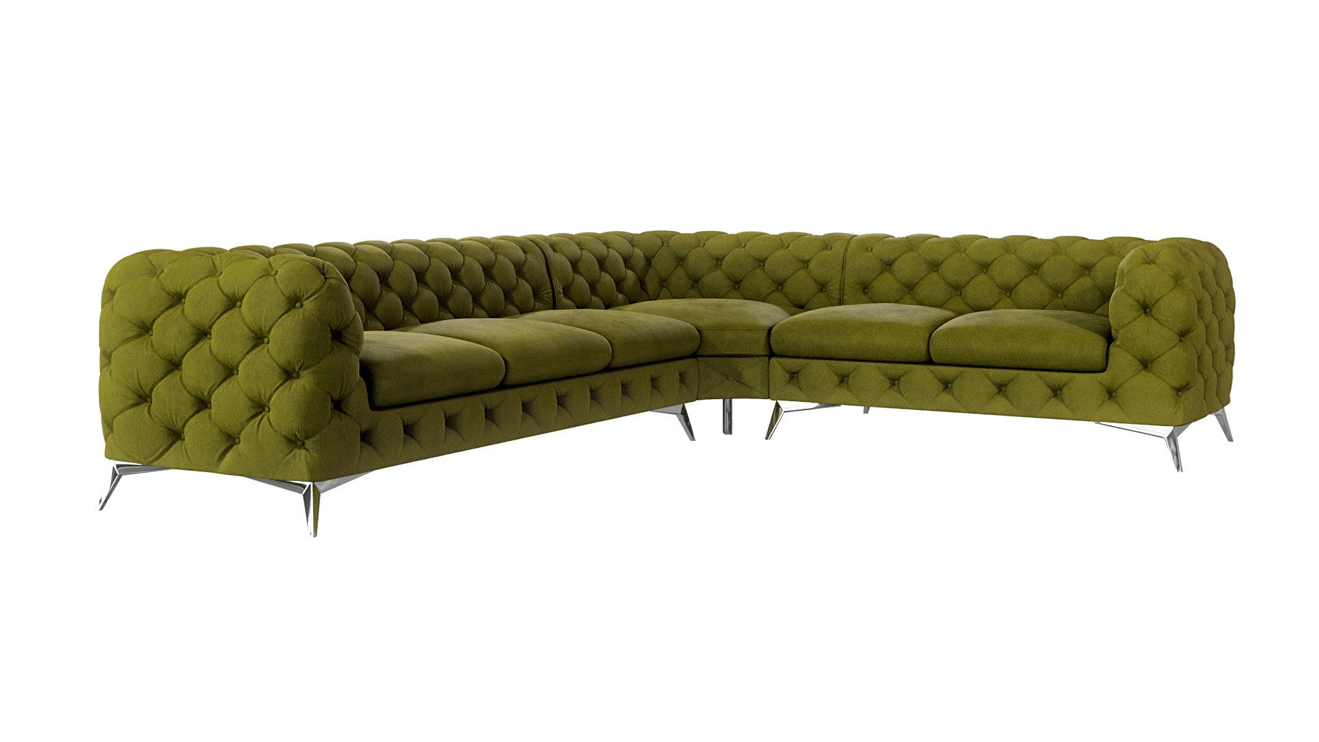 S-Style Möbel Ecksofa Kalina, Chesterfield mit günstig online kaufen