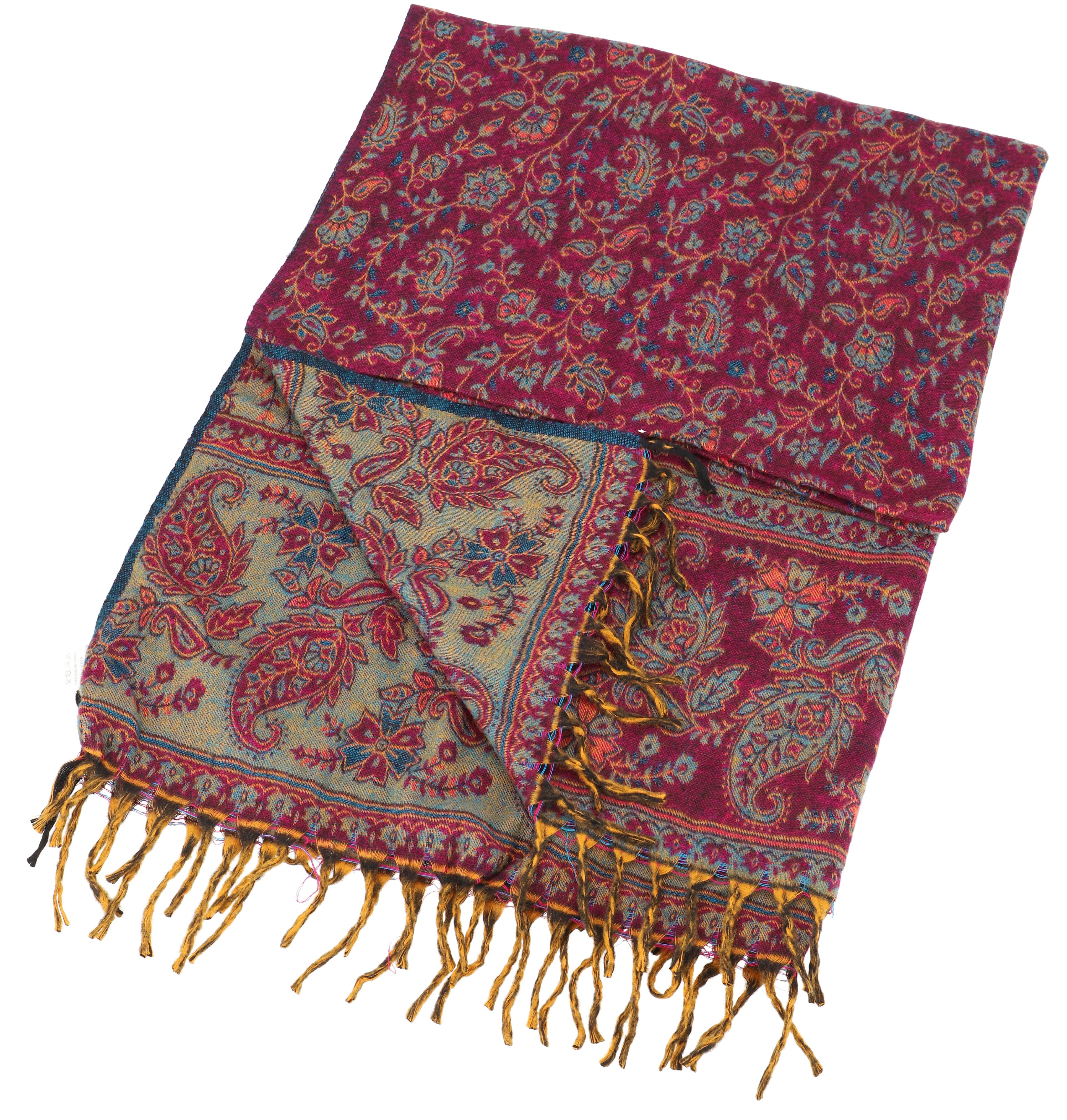 Guru-Shop Halstuch Weicher Schal Stola mit Paisley Muster -..