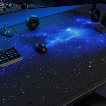 Titanwolf Gaming Mauspad XXXL Übergröße Mousepad 1600 x 800 x 3 mm, riesige Tischunterlage, abwaschbar, Gummiunterseite rutschfest, strapazierfähig, Space