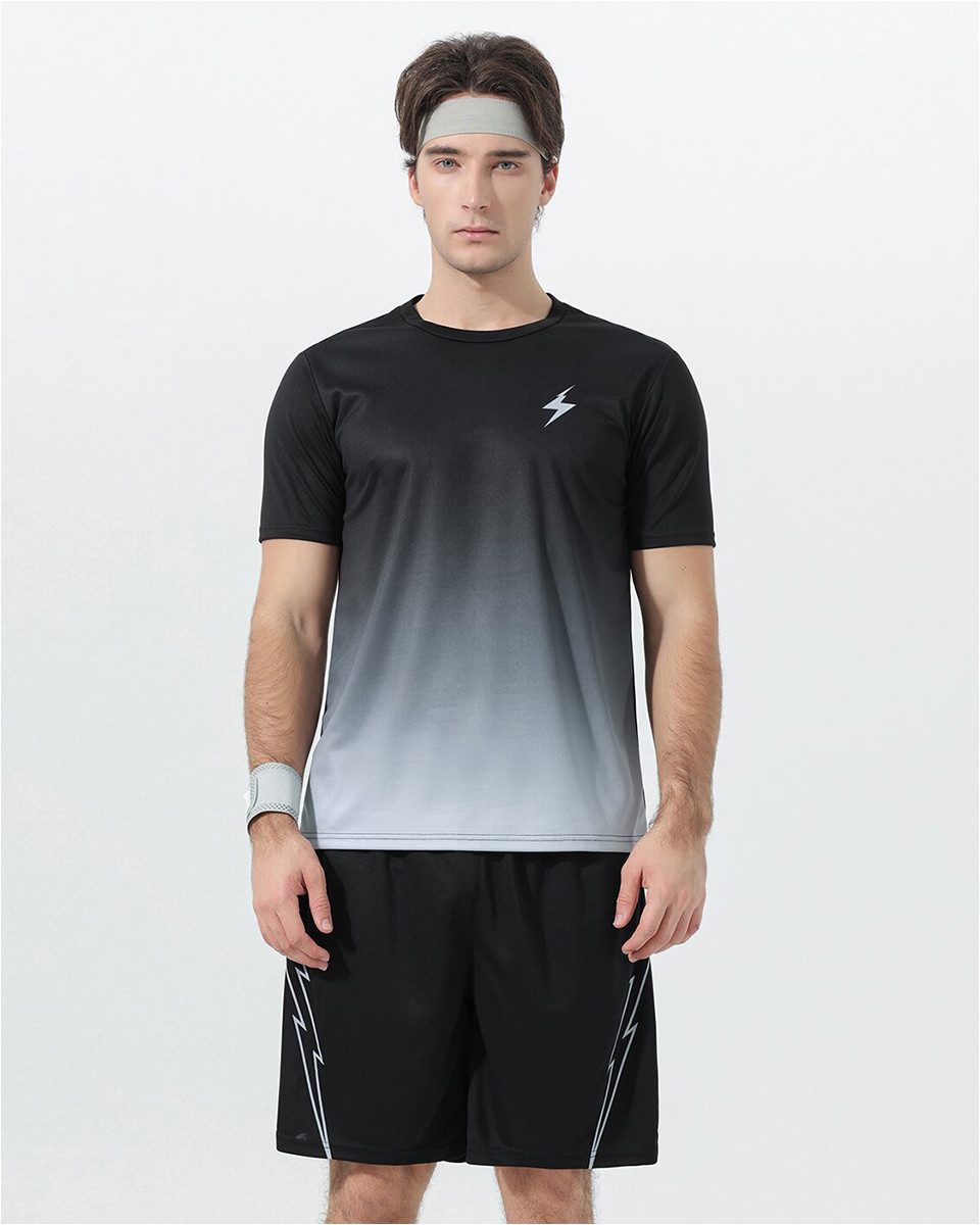 YOUTHUP Sportanzug, Herren Sportanzug mit Farbverlauf Regular Fit Set