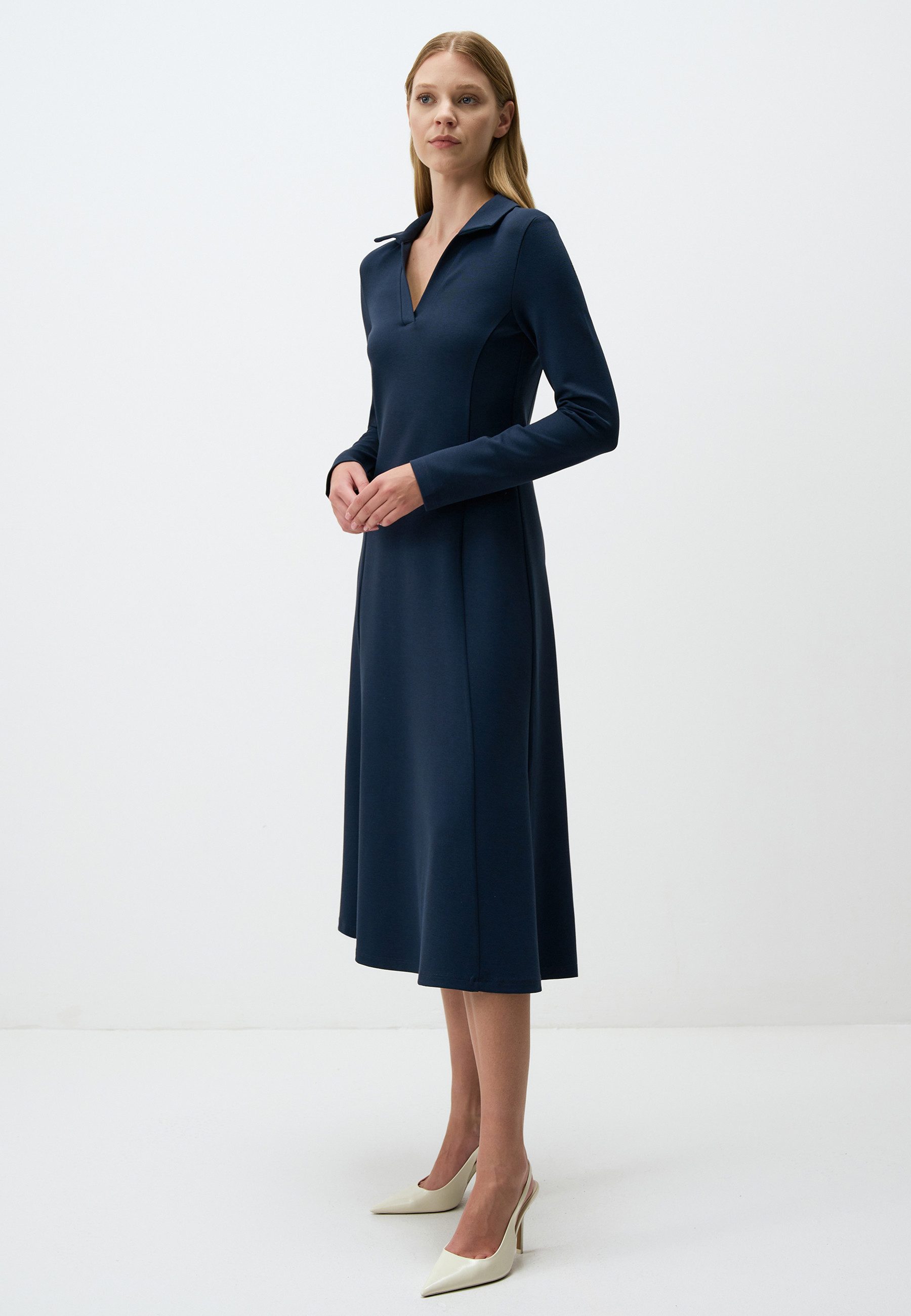 Jimmy Key Midikleid Langärmliges Midikleid Mit günstig online kaufen