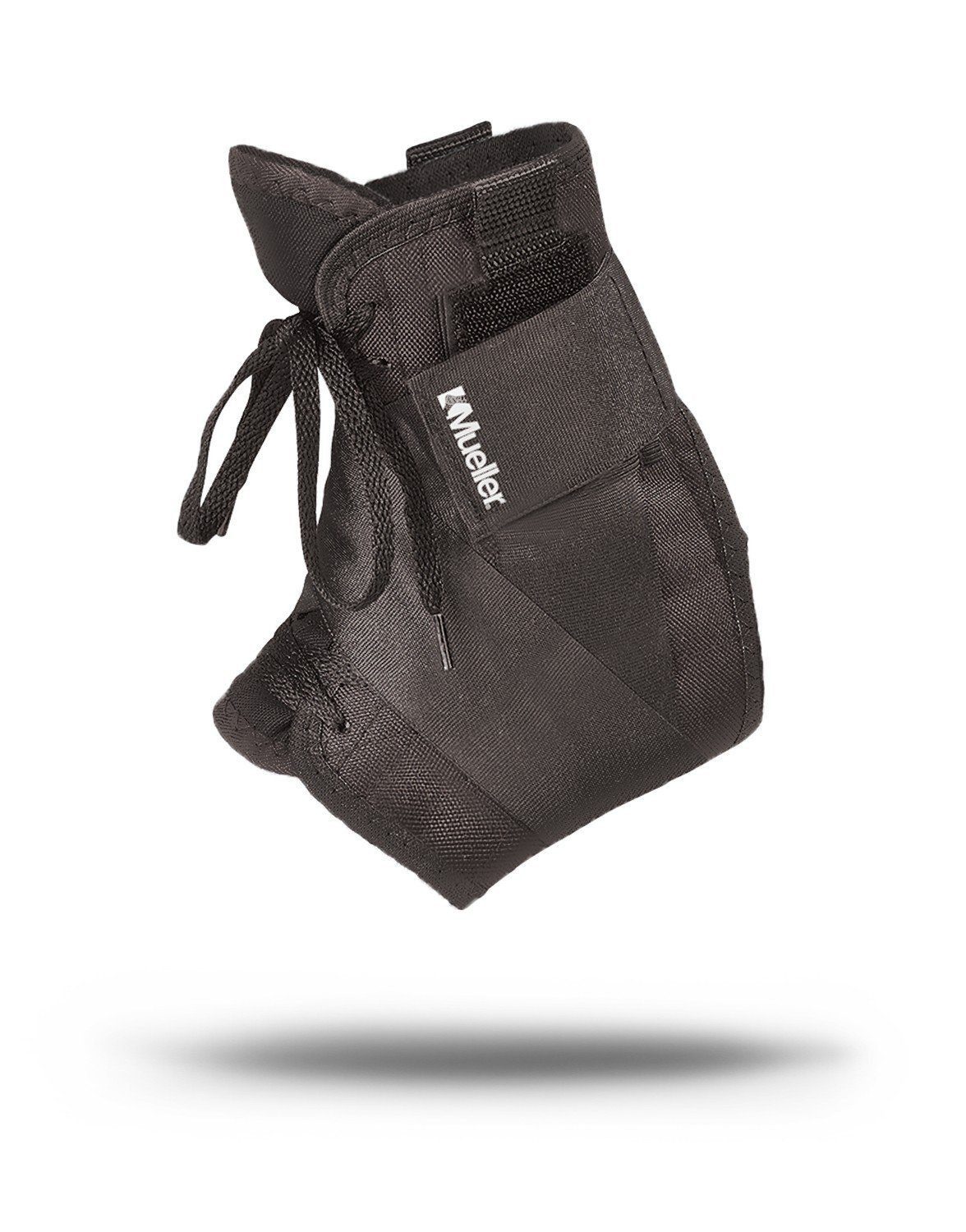 Mueller Sports Medicine Sprunggelenkbandage "Tape-Style" Soft Ankle Brace, mit Zügeln