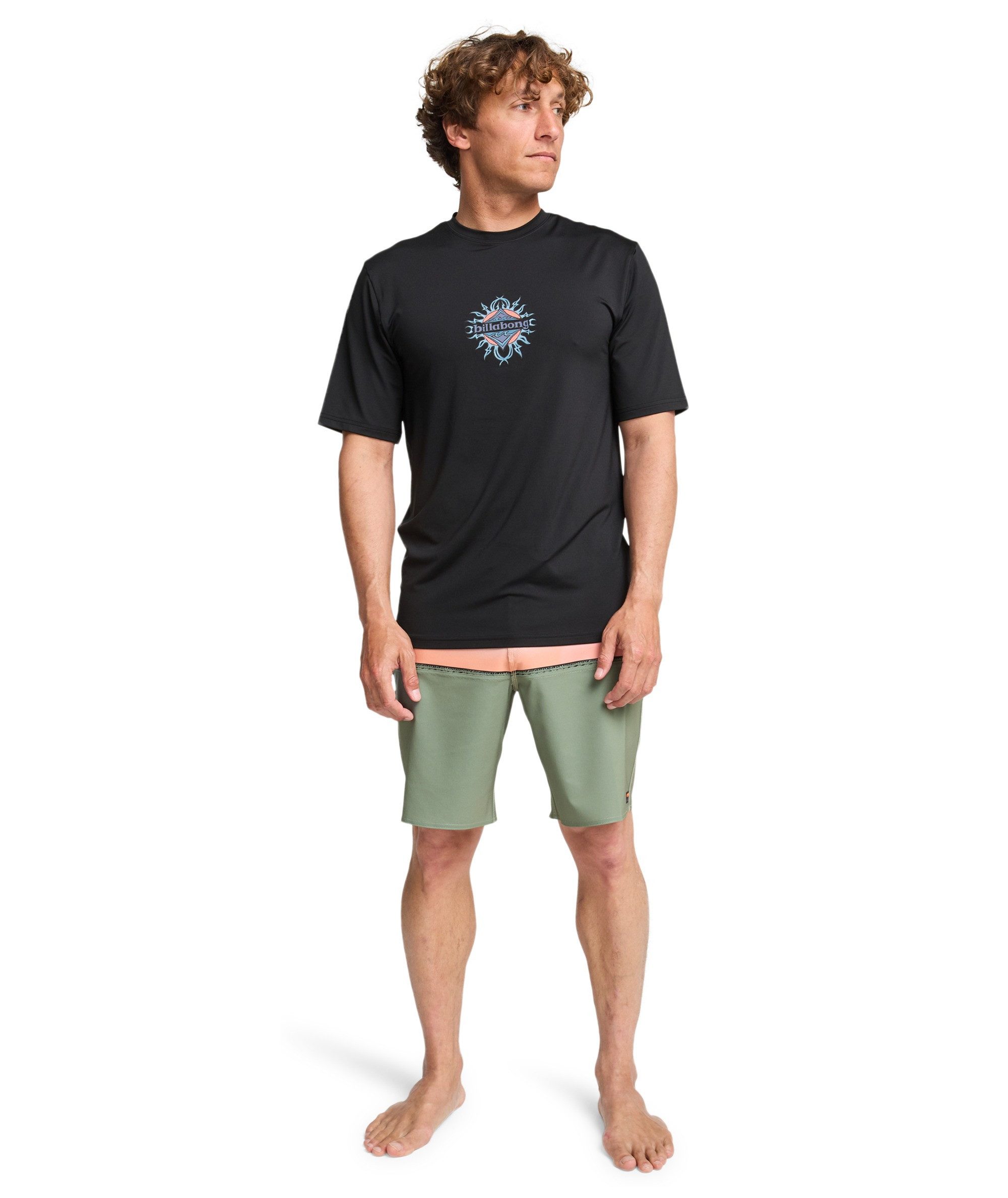 Billabong T-Shirt SOLAR FLARE LOOSE FIT SHORT SLEEVE mit kurzen Ärmeln, aus Jersey, pflegeleicht, elastisch – Bild 5 von 5
