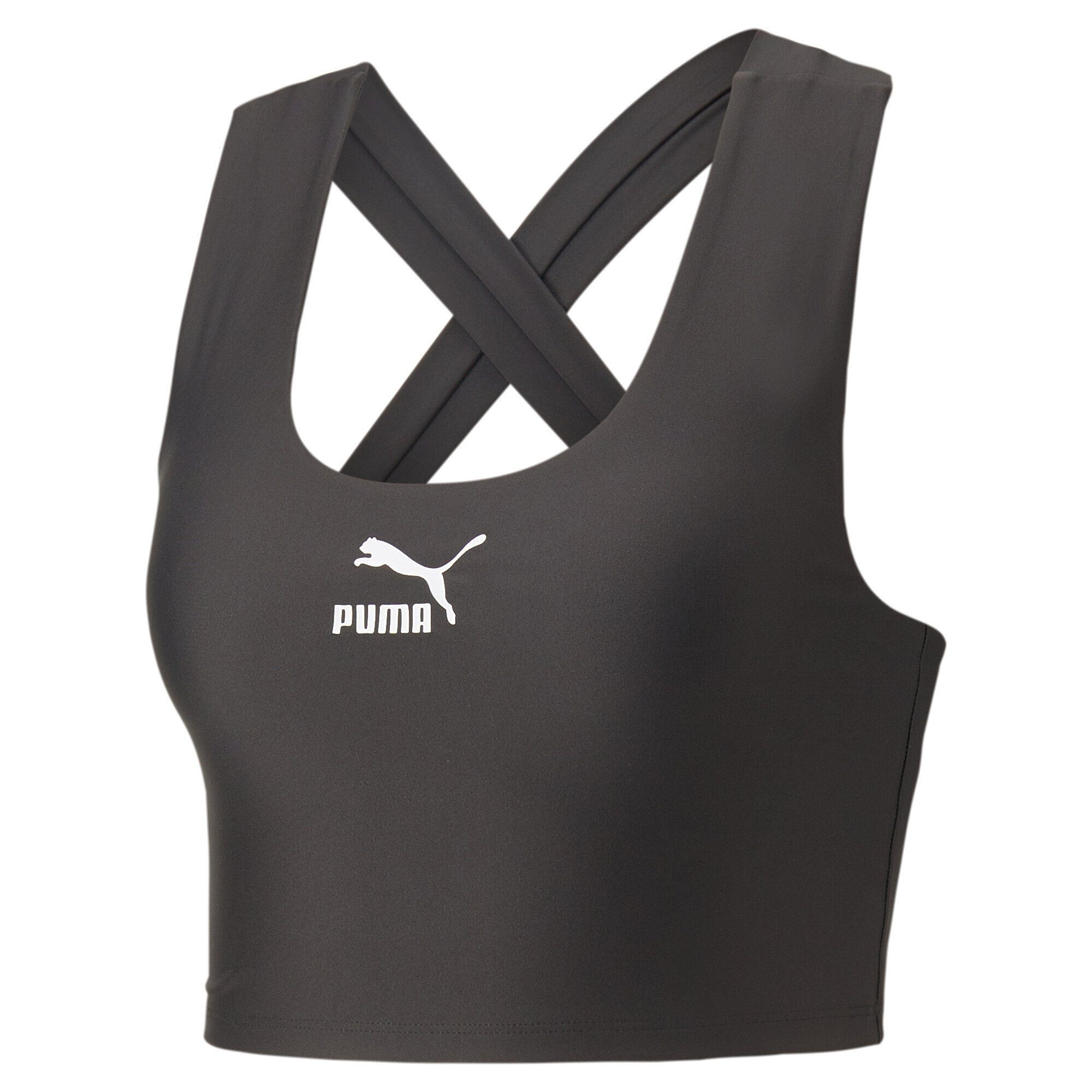 PUMA T-Shirt T7 Crop Top Damen Black | Sport-T-Shirts