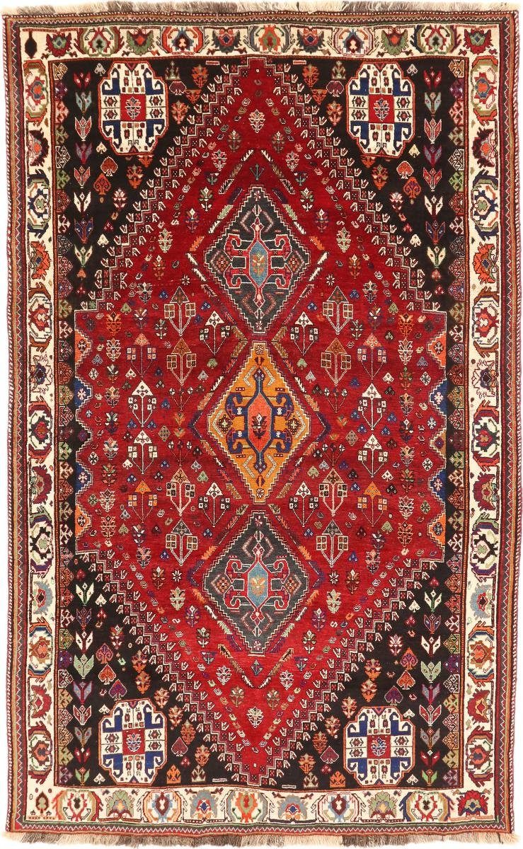 Orientteppich Shiraz 175x285 Handgeknüpfter Orientteppich / Perserteppich, Nain Trading, rechteckig, Höhe: 10 mm