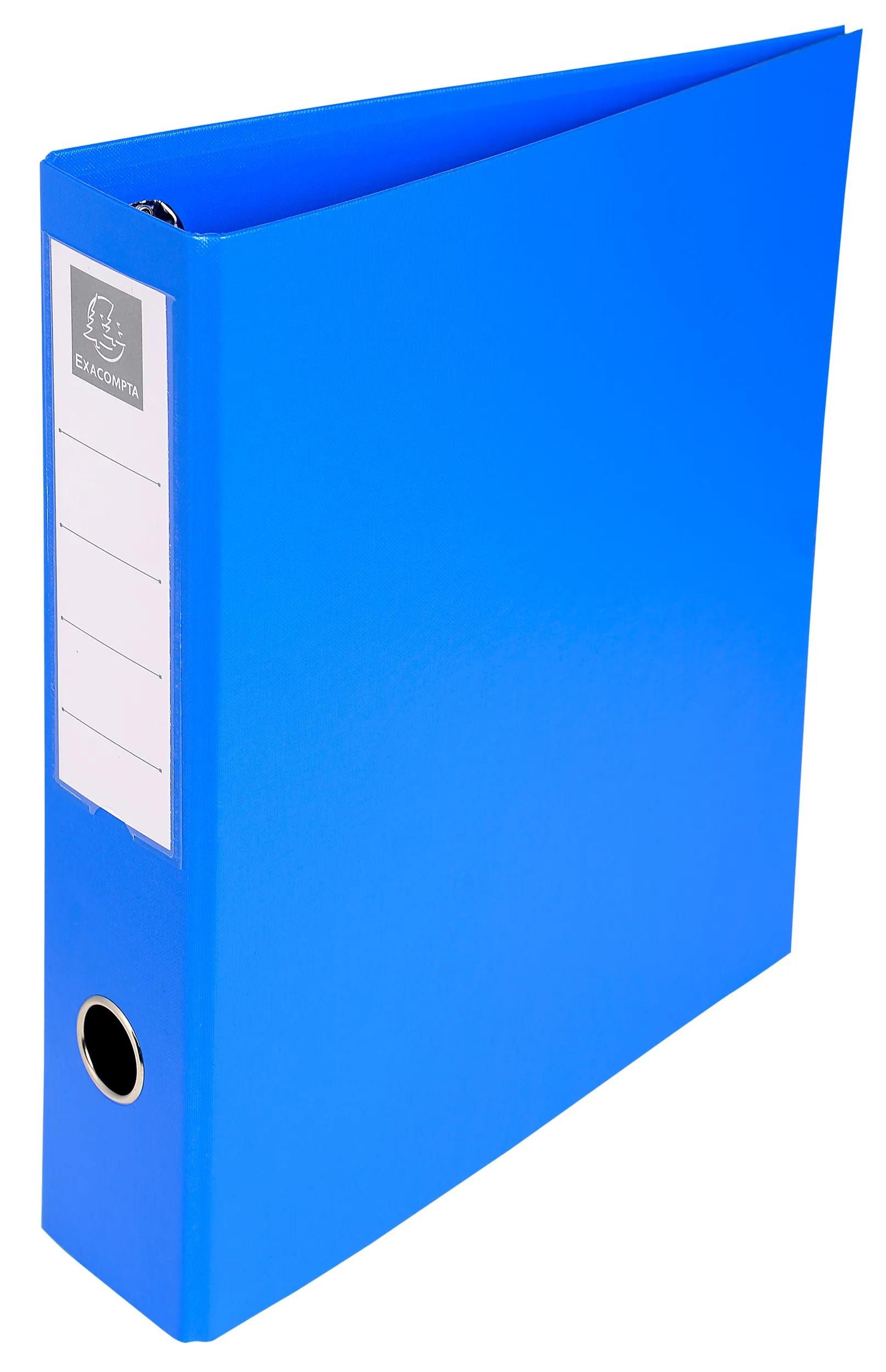 Ringbuchmappe 10x Ringbuch Karton 4Ring 50mm Rücken 70mm 32x29cm A4 Maxi Blau 51742E
