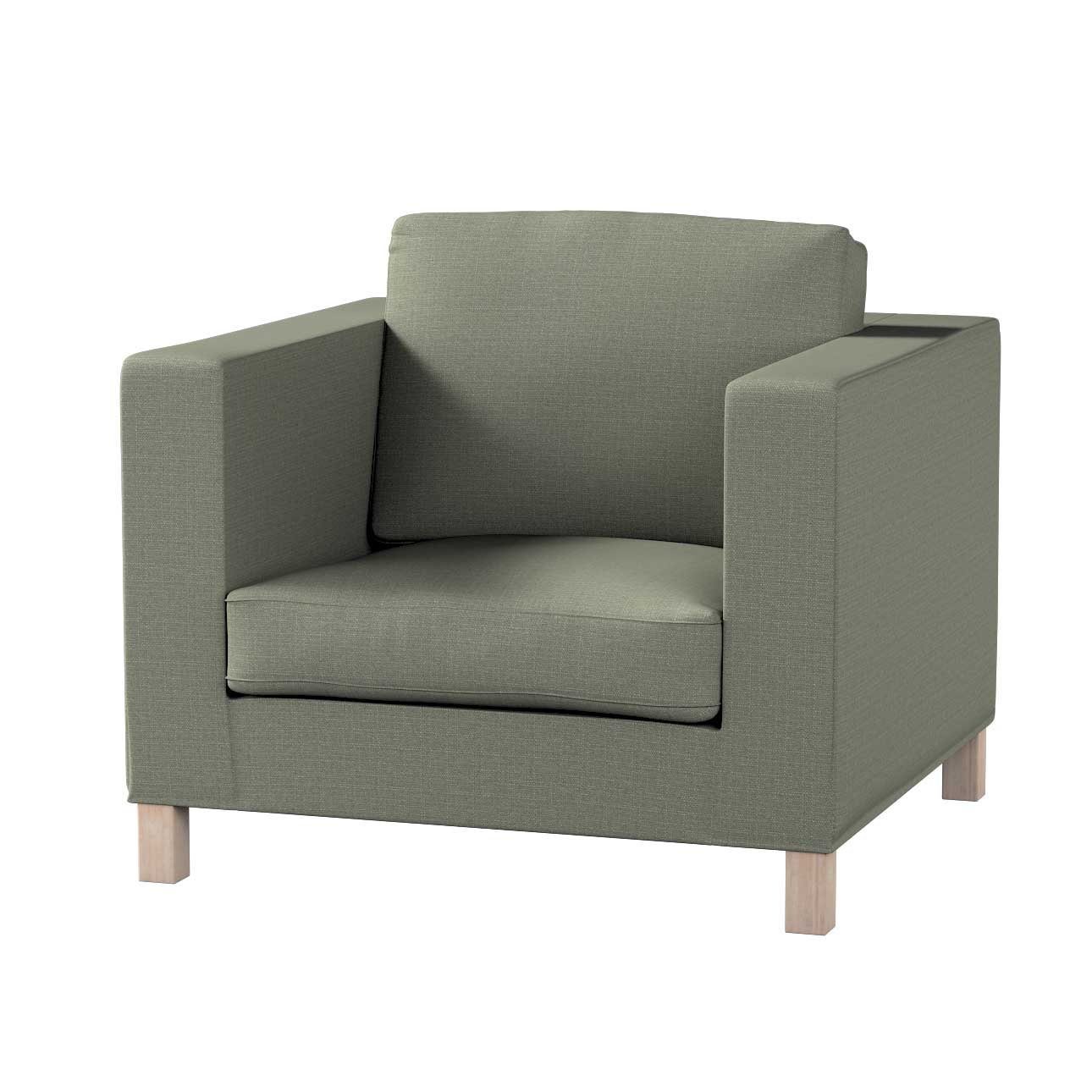 Sofahusse Karlanda Sessel kurz, Living II, Dekoria khaki