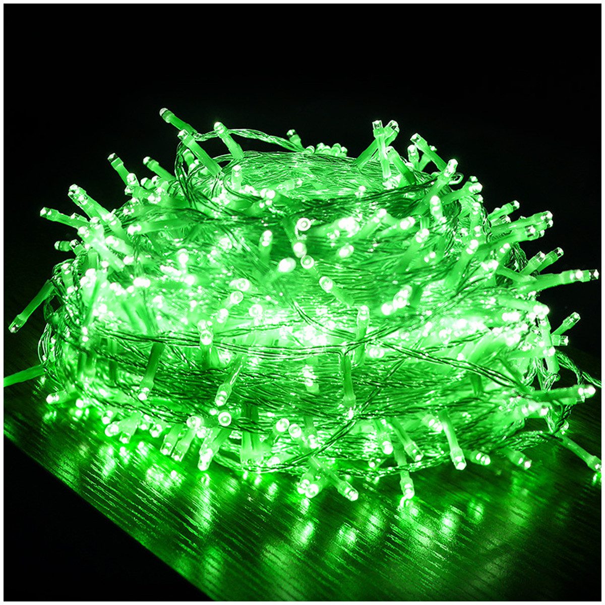 Qualra Lichterkette 10M 100LEDs Lichterkette Innen Außen Strom Weihnachtsbeleuchtung, 8 Modi Wasserdicht Lichtkette für Party Garten