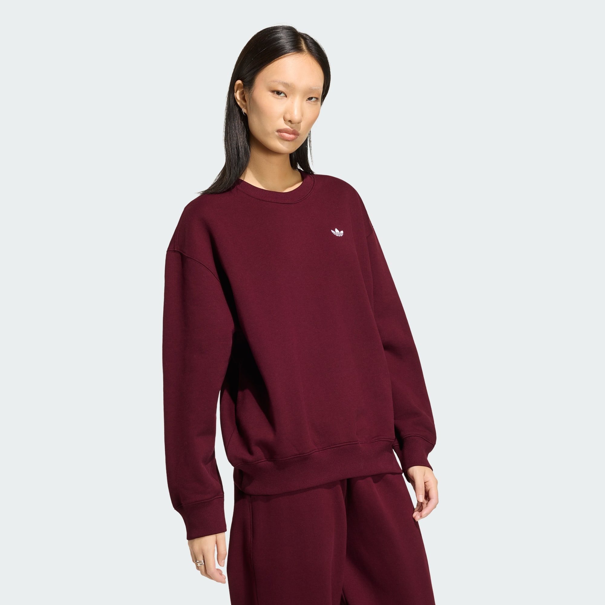 adidas Originals Sweatshirt ESSENTIALS CREW LONG FLEECE OS SWEATSHIRT (1-tlg)