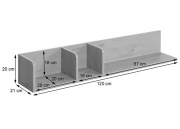 MCW Wandregal MCW-M48-R, Mit Aufhängeösen zur Wandmontage