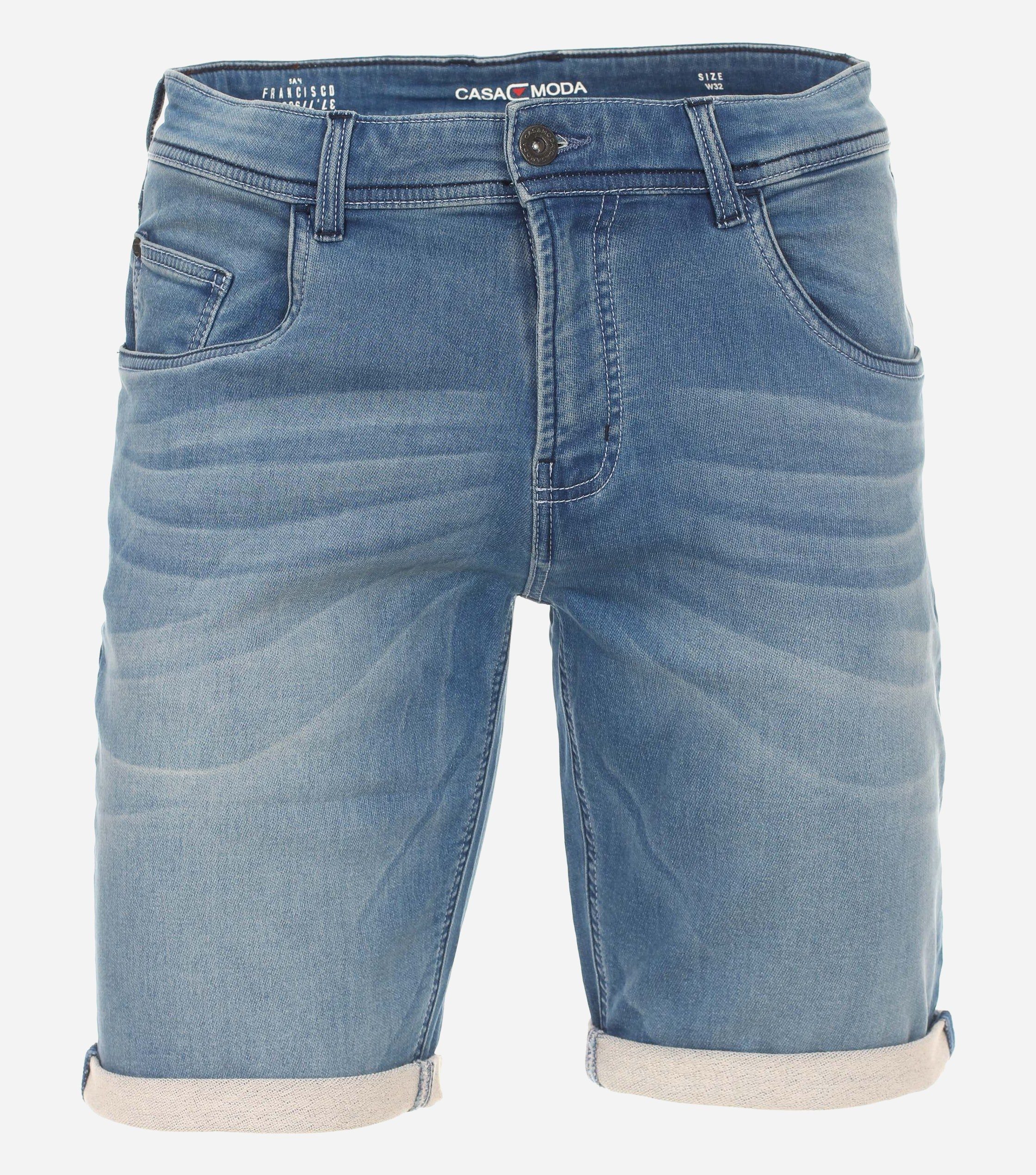 CASAMODA Jeansshorts 513648900 Hochwertiger Baumwollmix, Normale Passform 126 mittelblau