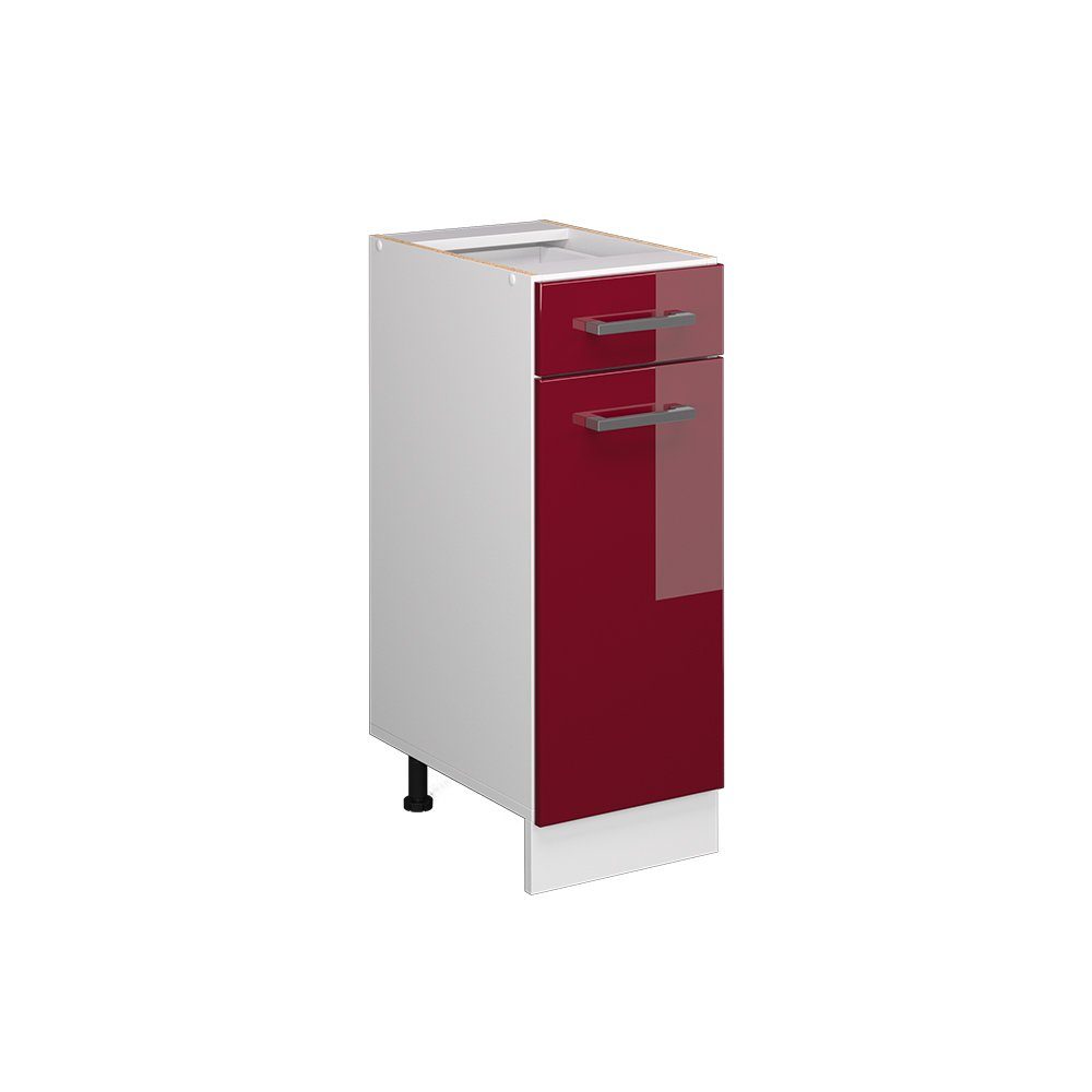 Vicco Unterschrank R-Line, Bordeaux Hochglanz/Weiß, 30 günstig online kaufen