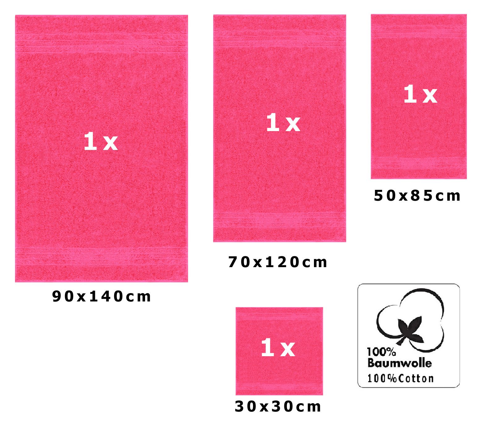 Betz Handtuch Set 4-TLG. Handtuch-Set Deluxe günstig online kaufen