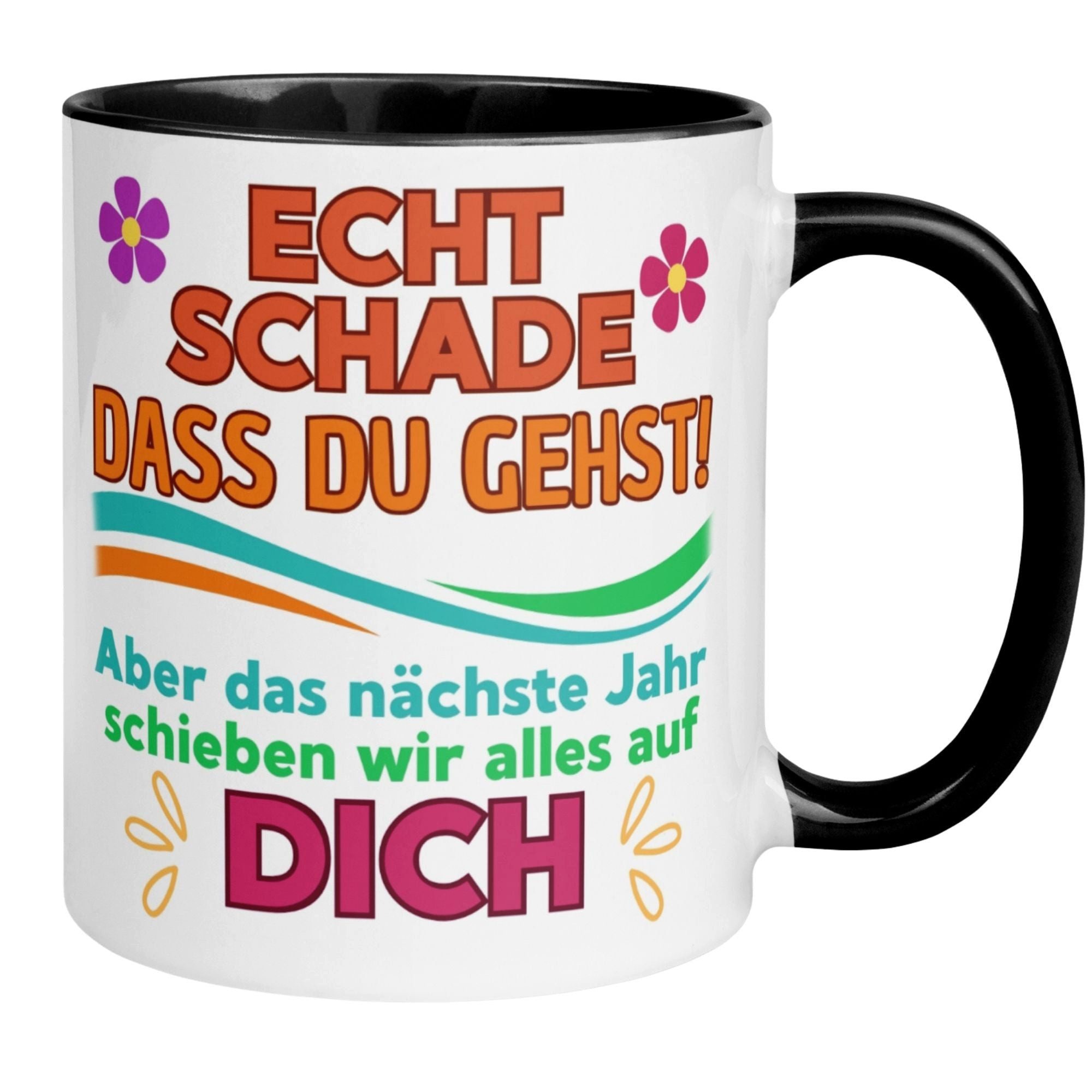 Momentals Tasse Abschiedsgeschenk Kollegen – Nächstes Jahr schieben wir alles auf dich, Gratis Versand · Links-&Rechtshänder · Spülmaschinenfest