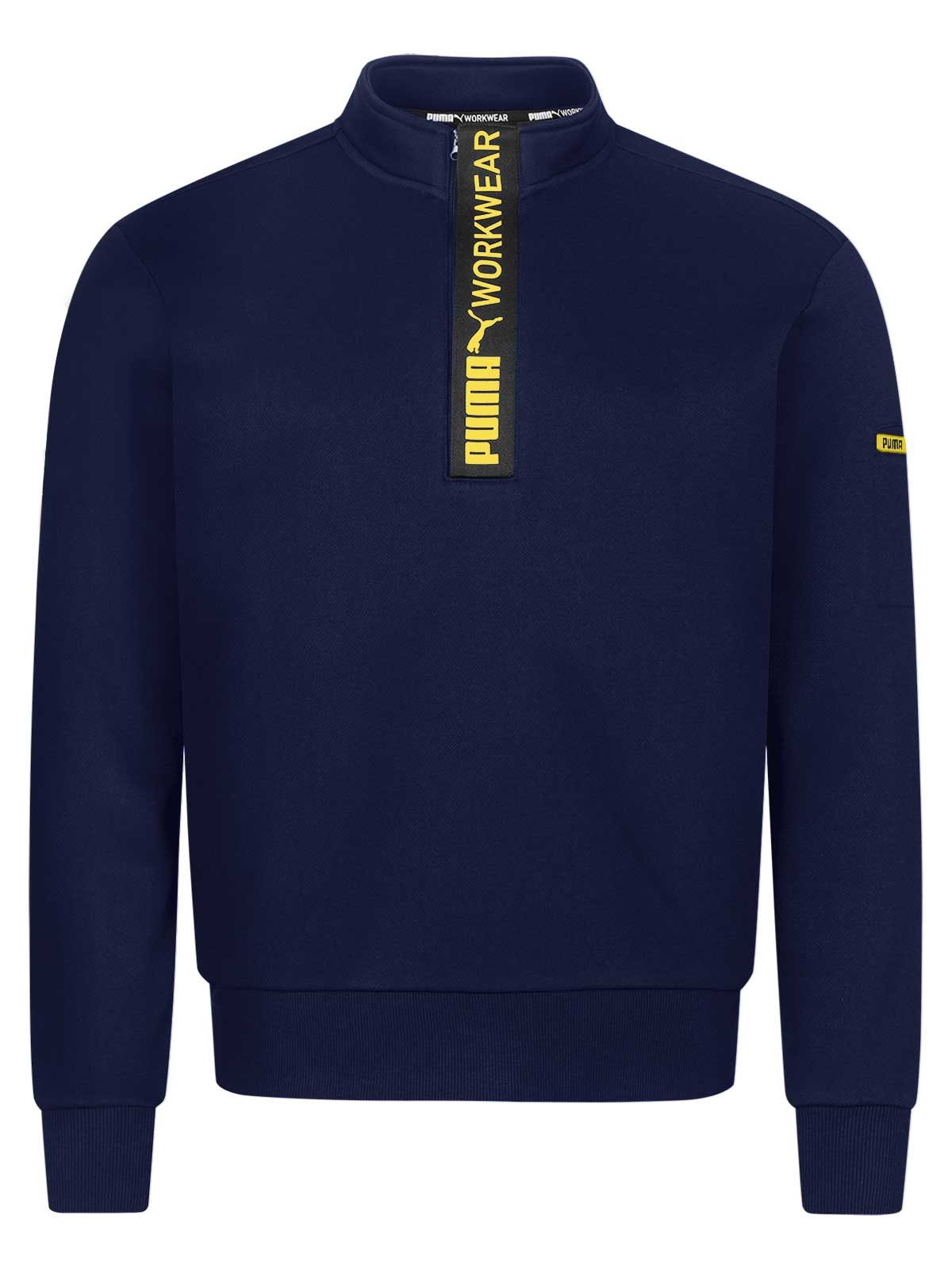 PUMA Workwear Sweatshirt ADVANCED Kollektion Пуловеры mit Reißverschluss mit Utility Fach Robustes und atmungsaktives Gewebe - Für Handwerk und Logistik