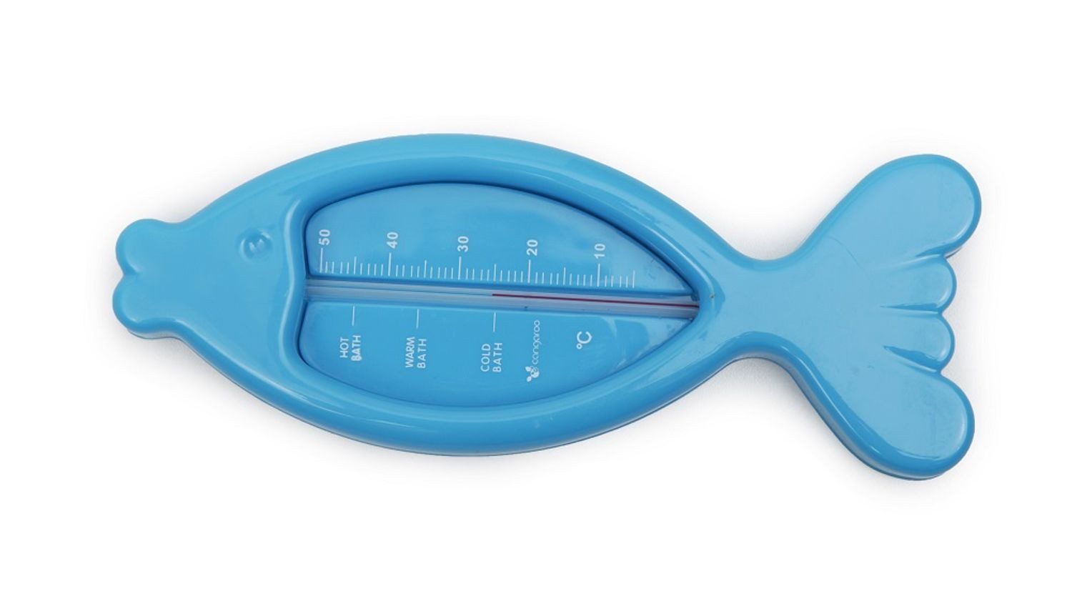 Cangaroo Badethermometer Fisch, 1-tlg., übersichtliche Temperaturskala, unbedenkliche Messflüssigkeit
