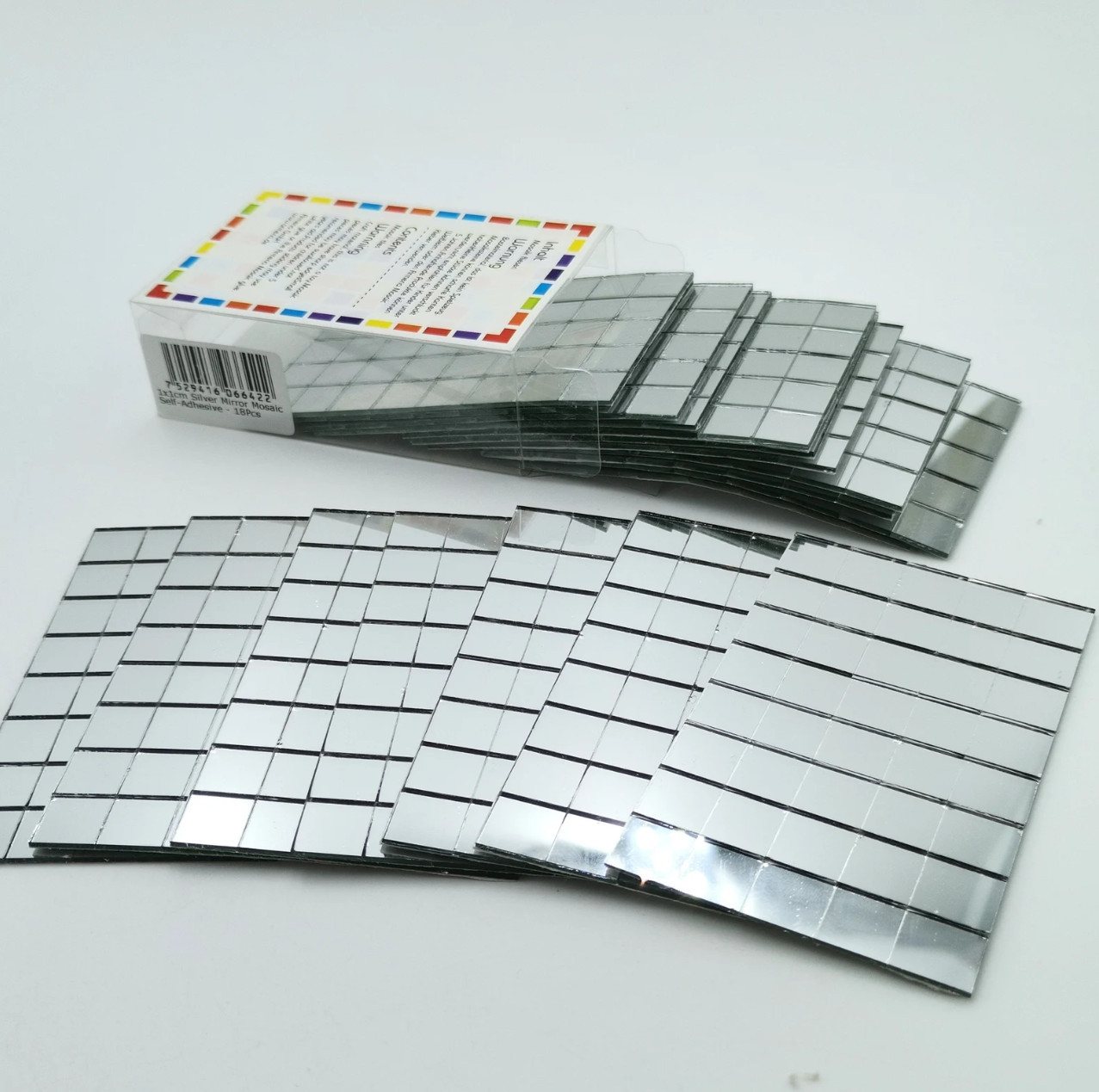 Armena Spiegelfliesen 18 blatt selbstklebende Mosaikfliesen Glasspiegel Basteln DIY
