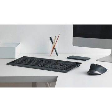 Rapoo 9900M kabelloses Tastatur-Maus-Set, Bluetooth, 2.4 GHz, 3200 DPI Tastatur- und Maus-Set