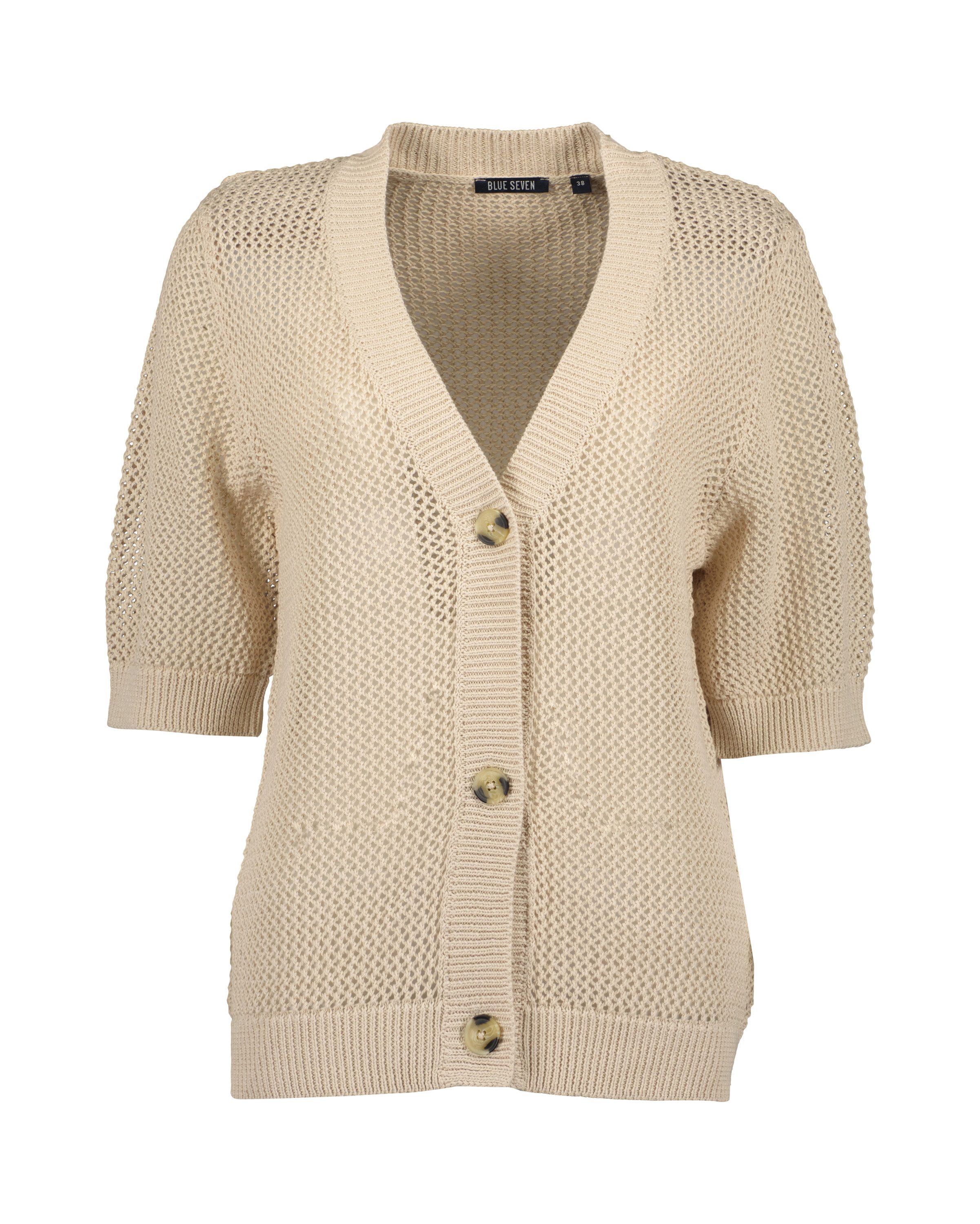 Blue Seven Strickjacke Strickjacke kurzarm (1-tlg)