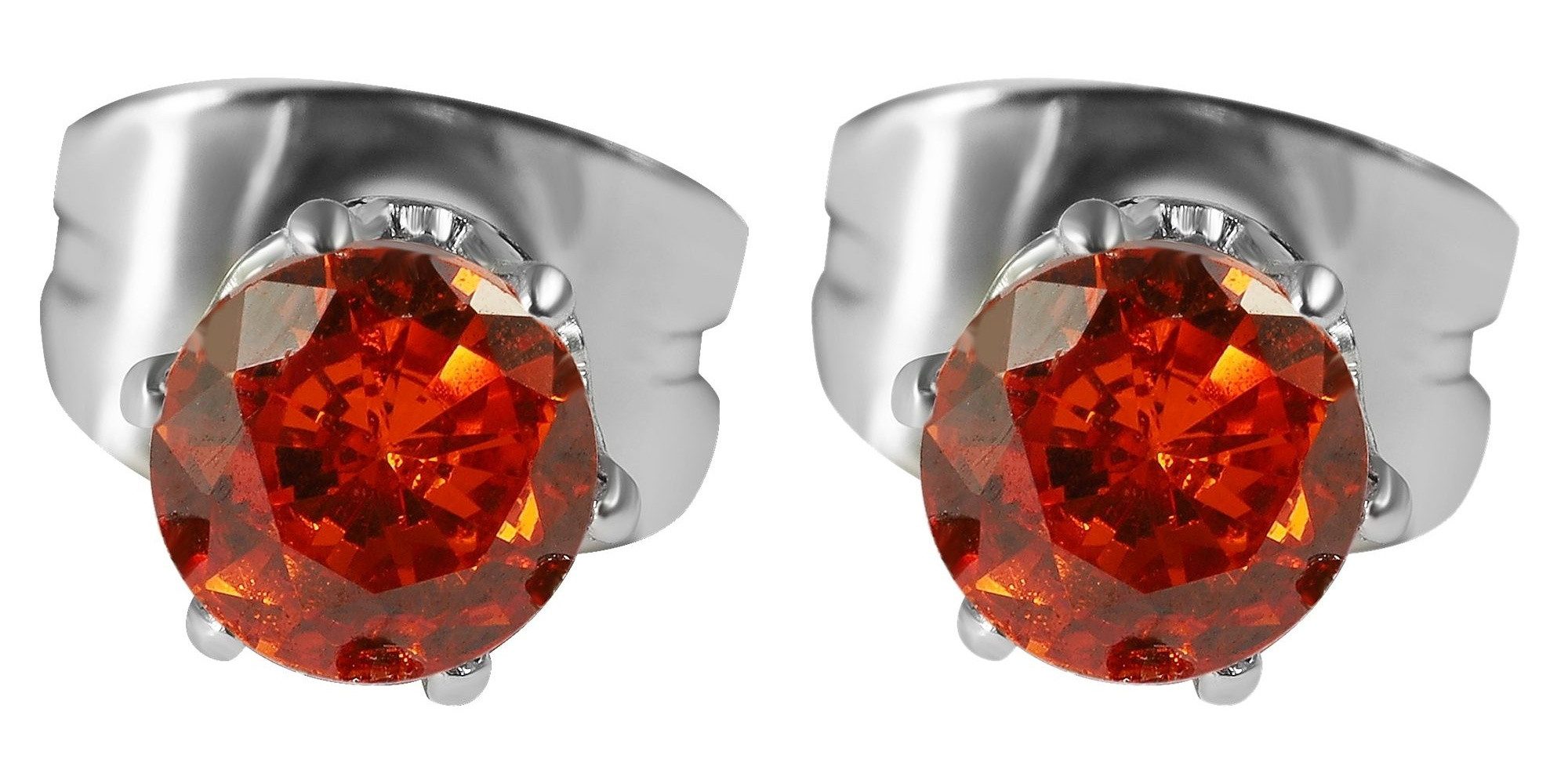 Paar Ohrhänger Ohrringe – Ohrstecker aus Edelstahl mit Zirkonia