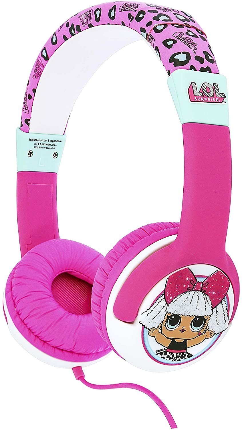 OTL Technologies »L.O.L. Surprise! My Diva Pink Kinder Kopfhörer. Diese  lizenzierten Kinderkopfhörer zum Musikhören, Filmschauen und Spielen haben  eine sichere Lautstärkebegrenzung von 85dB und sind für Kinder von 3 bis 7  Jahren