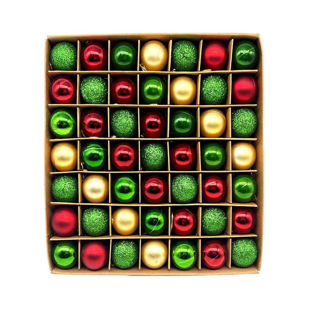 Coonoor Weihnachtsbaumkugel 49 stück Christbaumkugeln Weihnachtskugel Set,Weihnachtsbaumschmuck