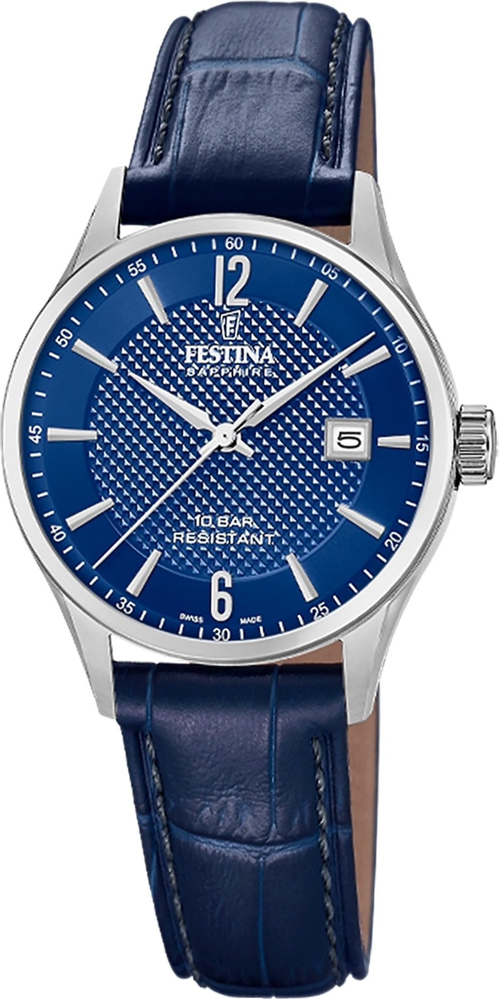 Quarzuhr Festina Damenuhr Swiss Made Armbanduhr
