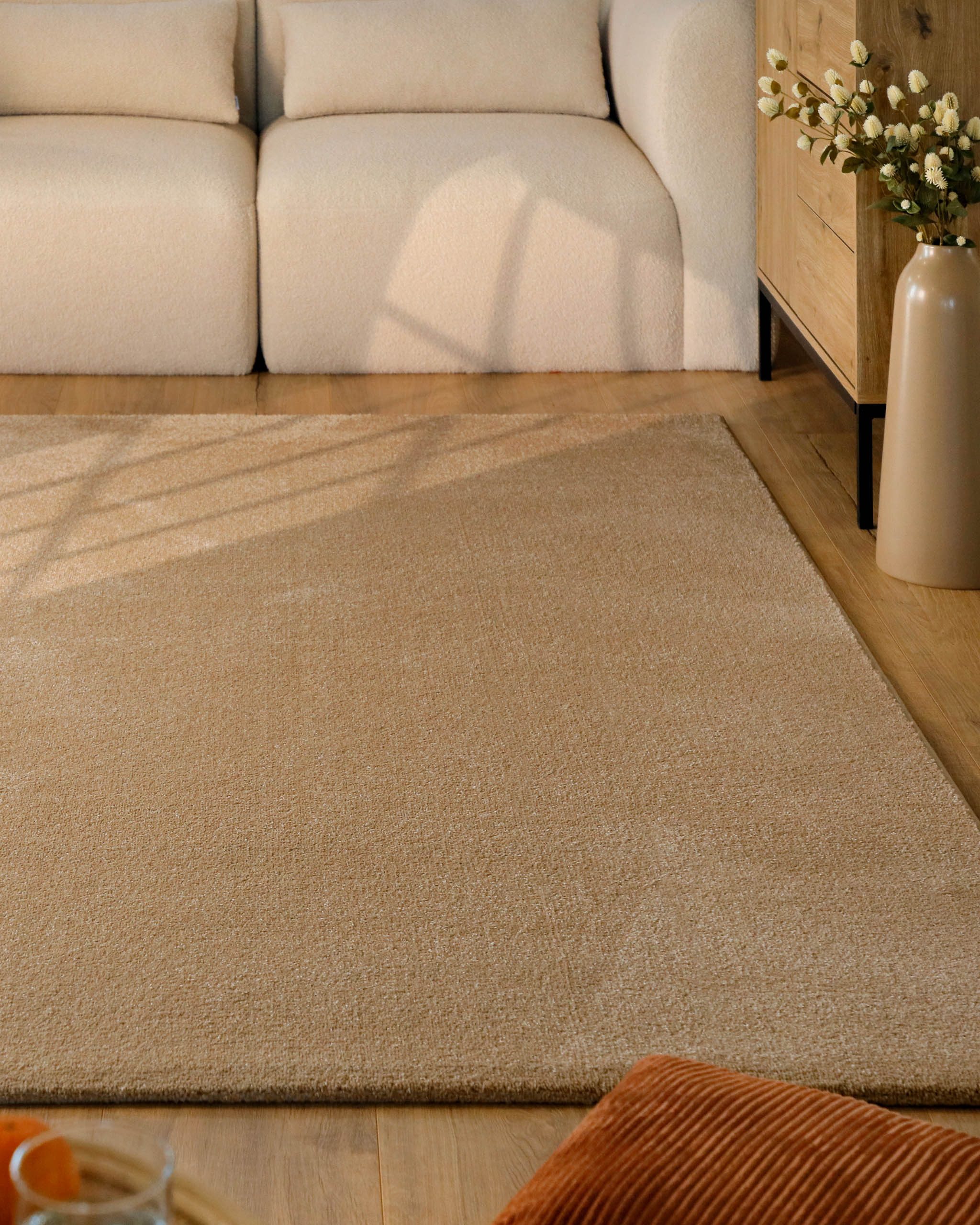 Esprit Teppich Vegas - ESPRIT Kollektion, rechteckig, Höhe: 15 mm, Kurzflor, uni, gewebt, pflegeleicht, formstabil, für Fußbodenheizung