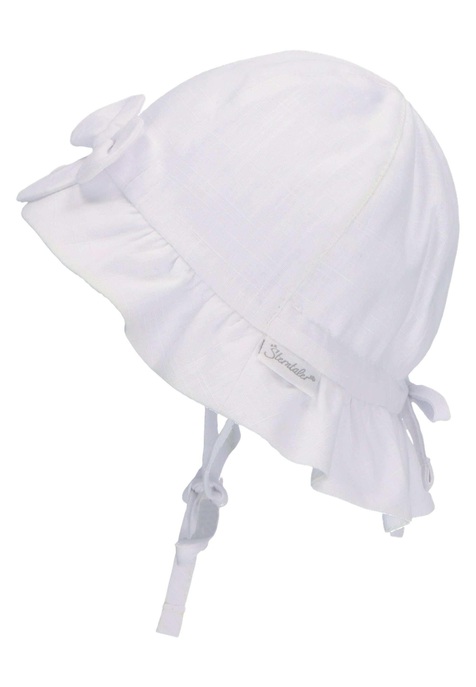 (1-St) Leinencharakter Sterntaler® Hut weiß Ballonmütze