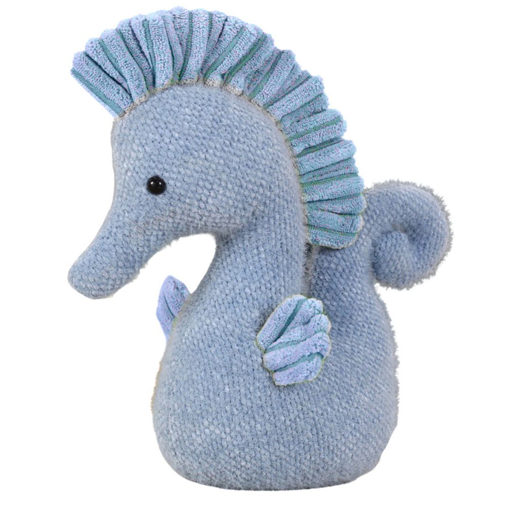 LEAN TOYS Kuscheltier Seepferdchen Schmusetier Kuschelfigur (Spar-Set, 1-St., 22 x 25 x 8 cm kuschelig), Sicherheitsaugen, weicher Plüsch, Kamm
