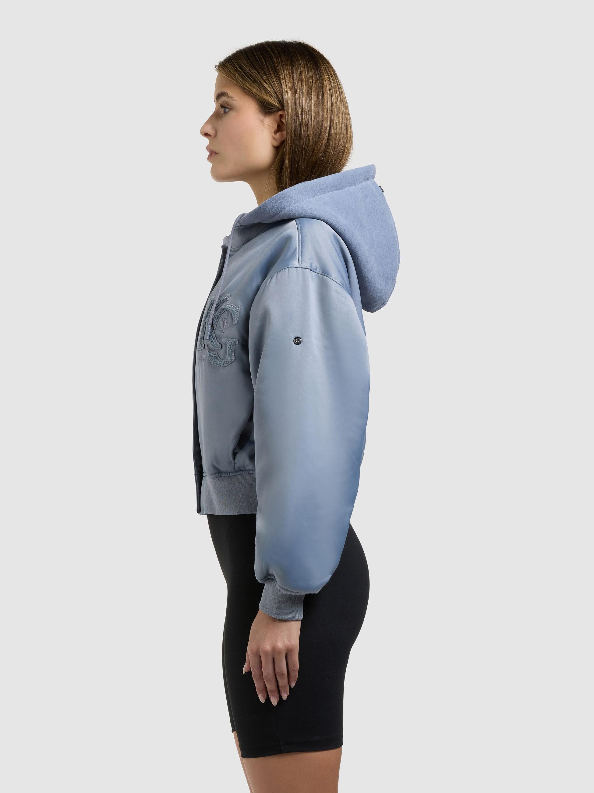 khujo Collegejacke Chani Kurze Damen Bomberjacke mit Kapuze