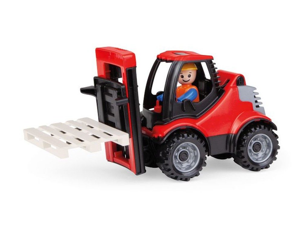 SIMM Spielwaren Spielzeug-Gabelstapler Truckies Gabelstapler mit Palette und Spielfigur