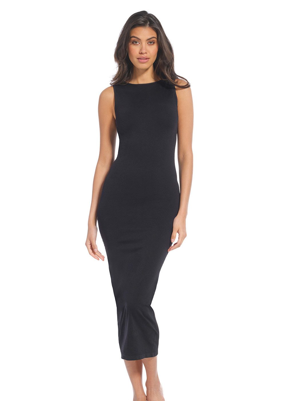 MAGIC Bodyfashion Unterkleid Bodycon Dress nahtlos, Midi-Länge