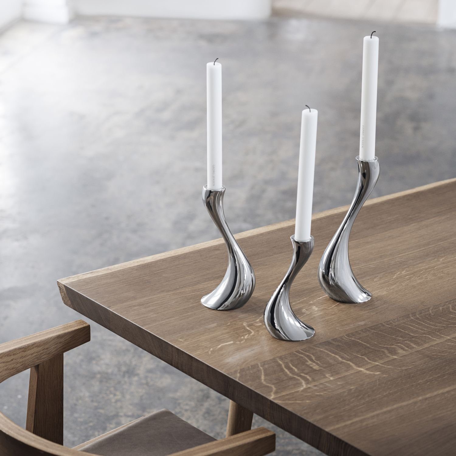 Georg Jensen Kerzenhalter Cobra Kerzenhalter-Set (3er günstig online kaufen