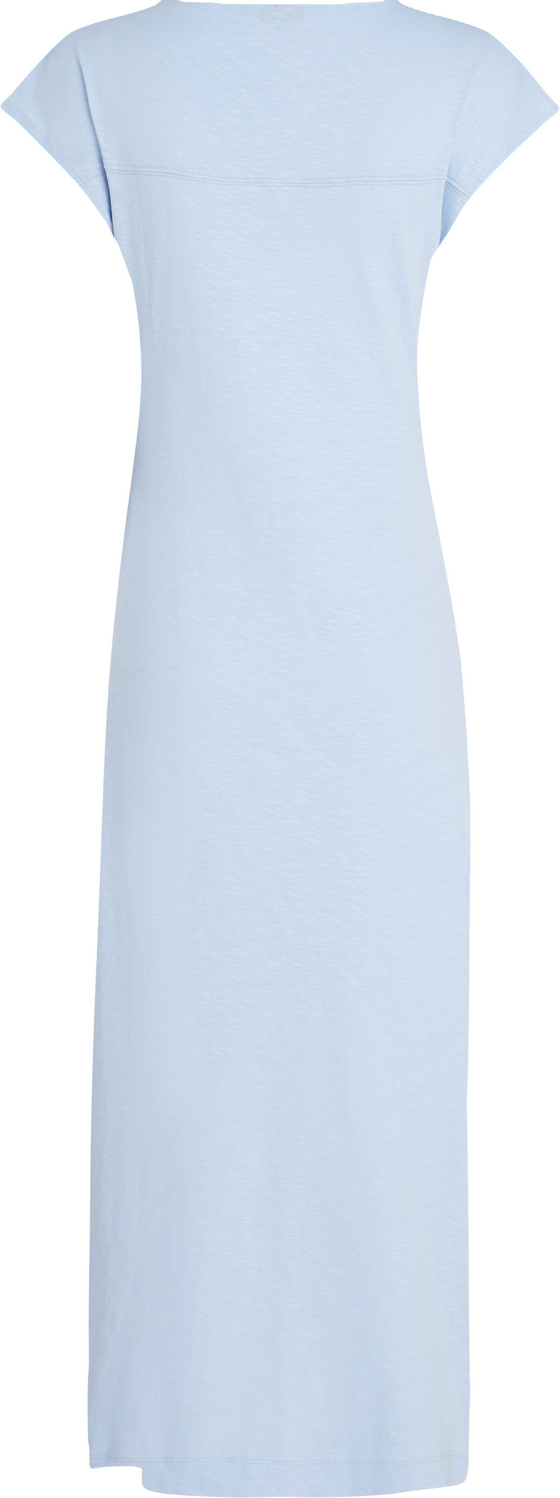 Tommy Hilfiger Midikleid KNOT BOAT-NK MIDI DRESS SS mit Knotendetail