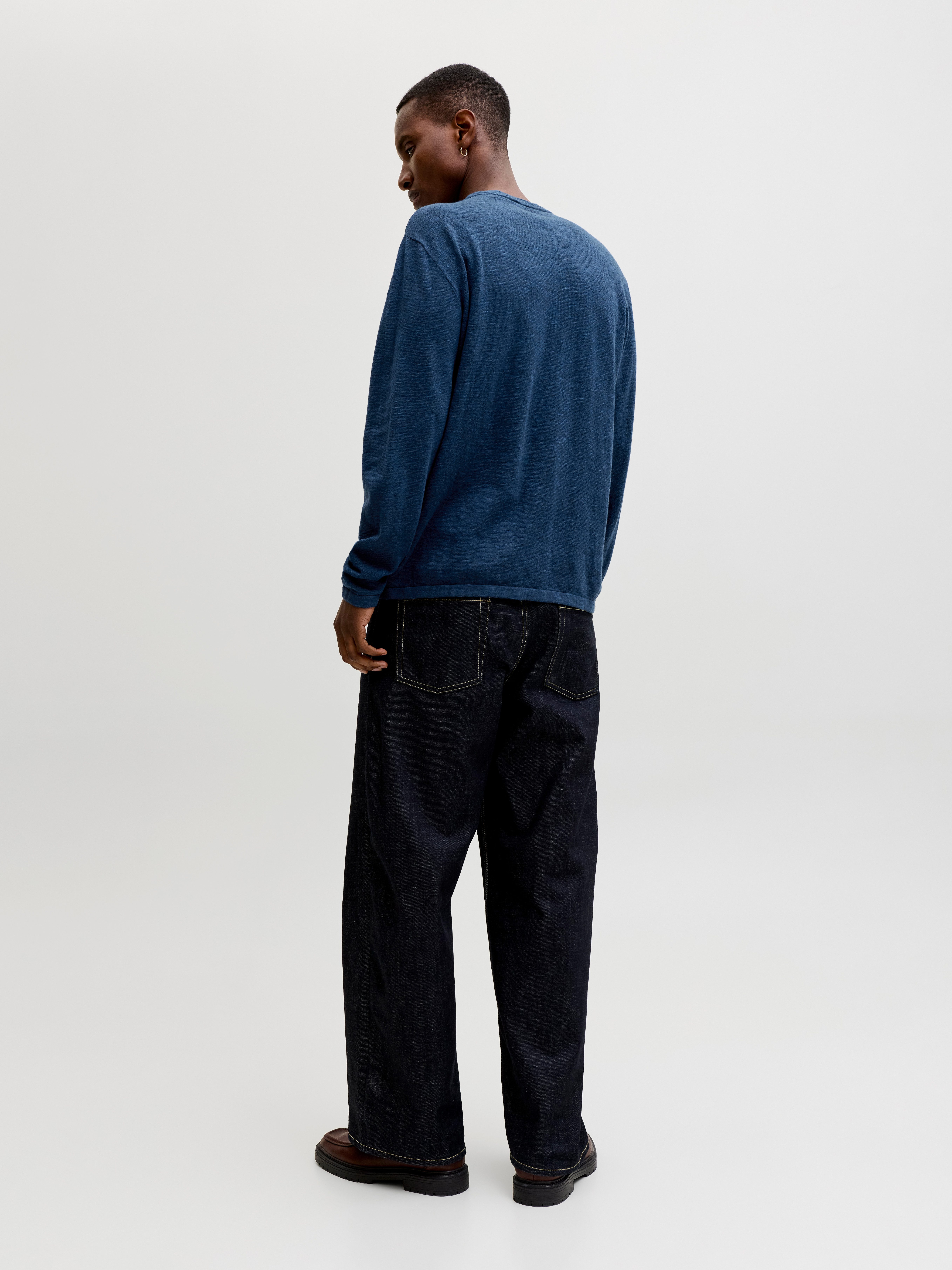 Jack & Jones Rundhalspullover JJESUMMER KNIT CREW NECK SN mit Rundhalsausschnitt