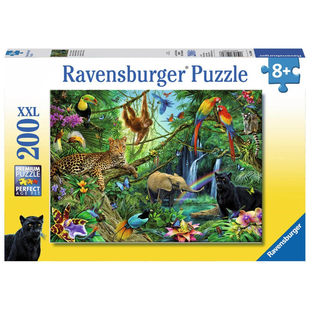 Ravensburger Puzzle Tiere Im Dschungel, 200 Puzzleteile