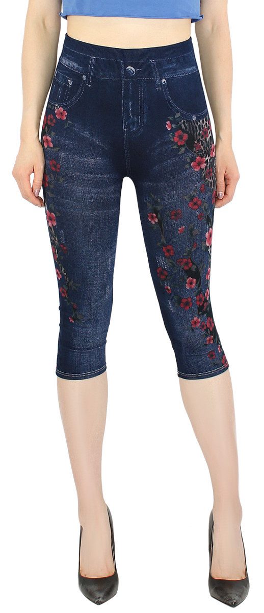 dy_mode Caprileggings Capri Jeggings Damen High günstig online kaufen