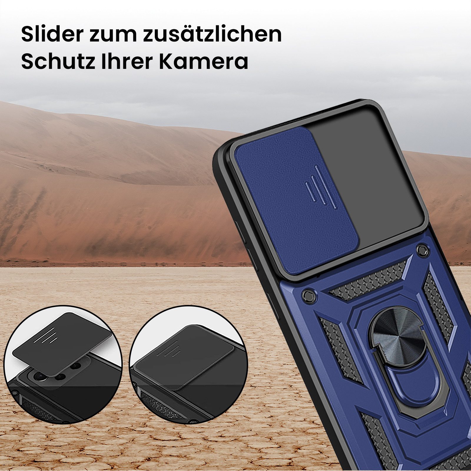 Tec-Expert Handyhülle Outdoor Cover Hülle für Apple iPhone 17 Pro, Premium Hülle mit Kameraschutz aus verstärktem Polycarbonat