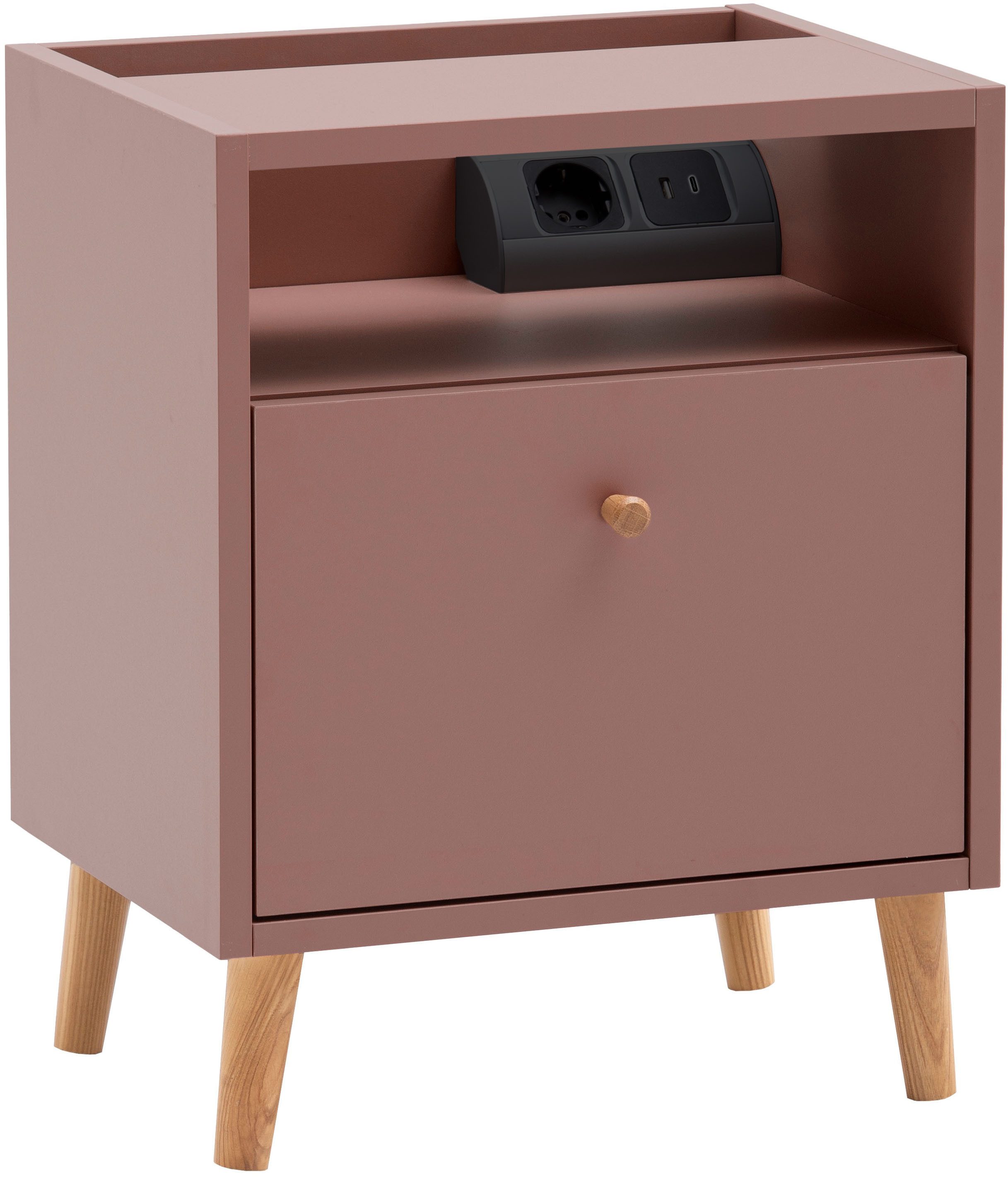 Schildmeyer Nachtschrank Bjarne, Nachtschrank, Made in Germany, B: 40,2 cm (1-St) Solide Verarbeitung - Dieses Produkt ist in Deutschland gefertigt