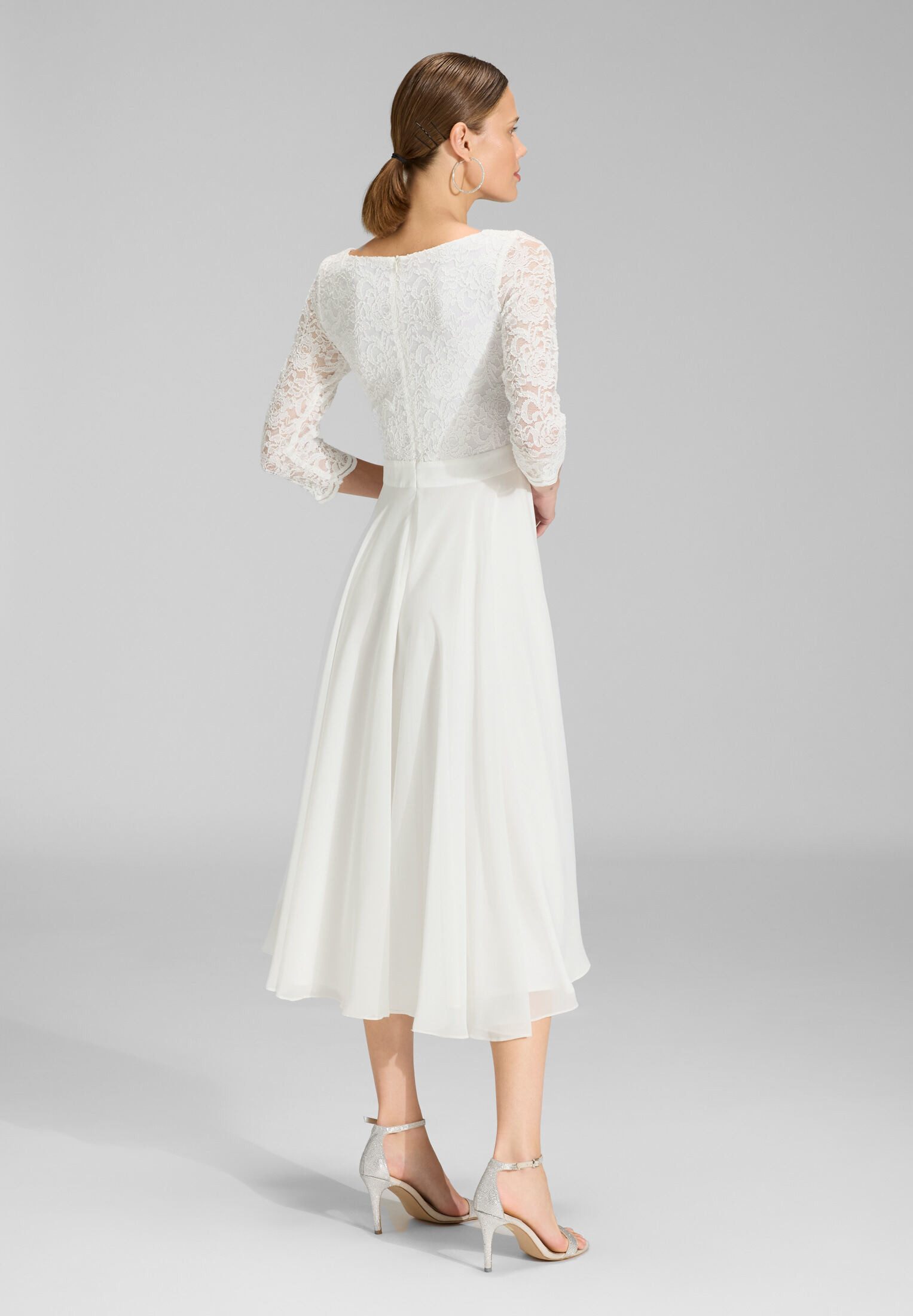 SWING Abendkleid Taillierter Schnitt mit ausgestelltem Rockteil