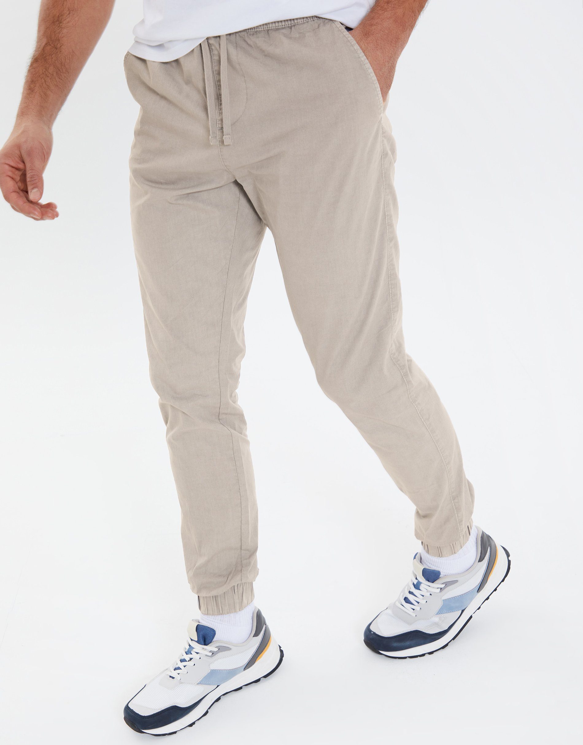 Threadbare Cargohose THB Trouser Presley Stone - grau