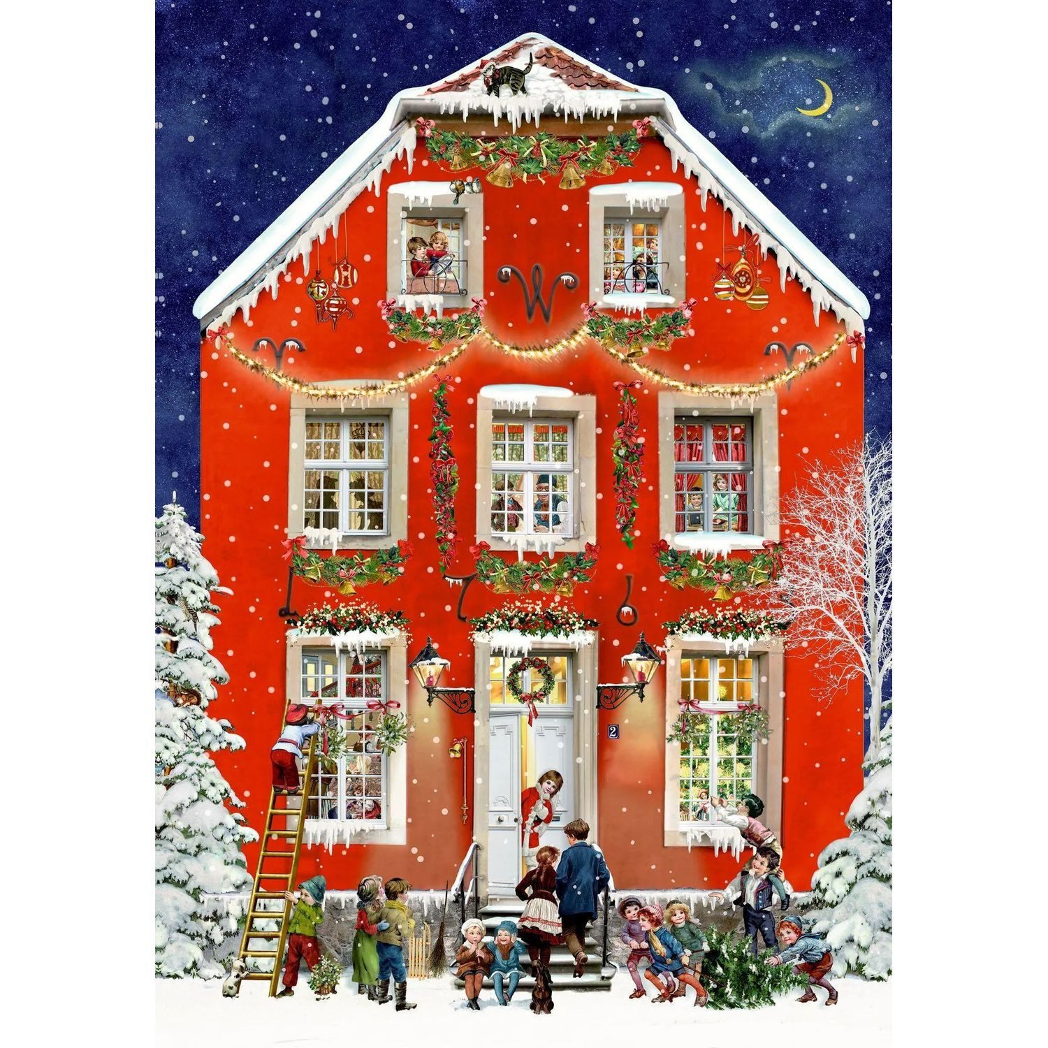 Coppenrath Puzzle Puzzle - Weihnachten bei uns Zuhaus, 1000 Puzzleteile