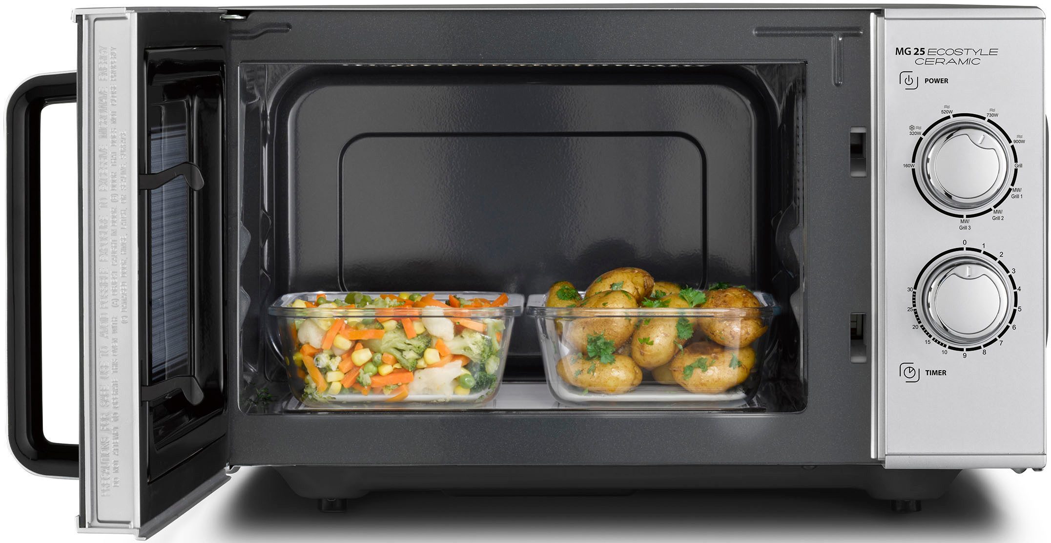 Caso Mikrowelle 3329 MG 25 Ecostyle Ceramic, Grill, Mikrowelle, 25 l, Mikrowelle und Grill